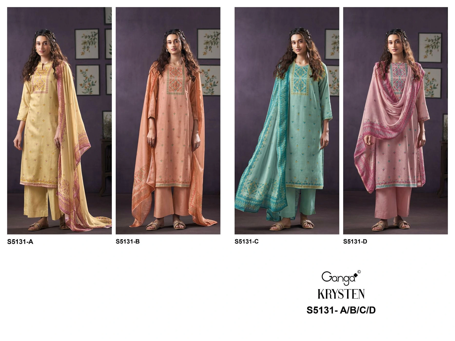 Ganga-KRYSTEN
S5131(Rs.1760 per piece: total 4 piece) 10