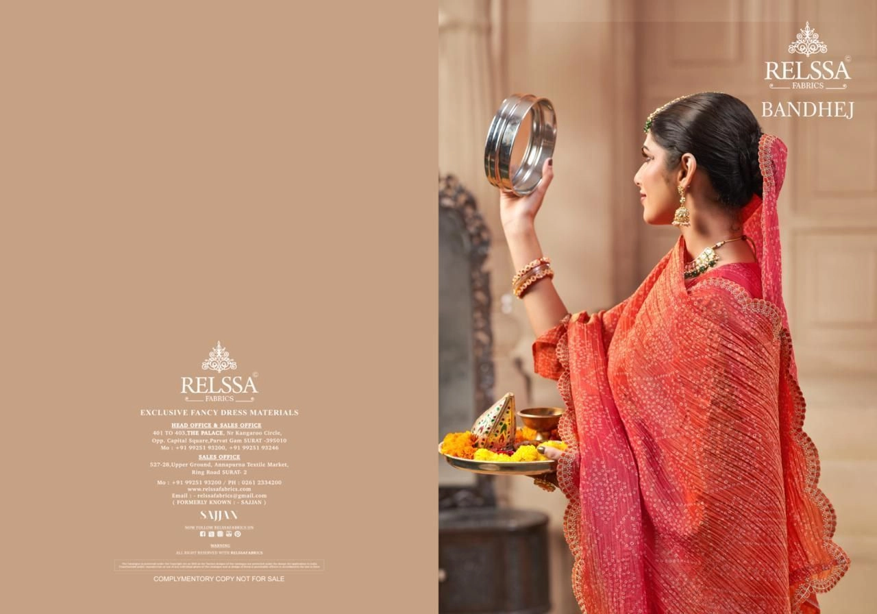 RELSSA-BANDHEJ(Rs.2495 per piece: total 2 piece) 7