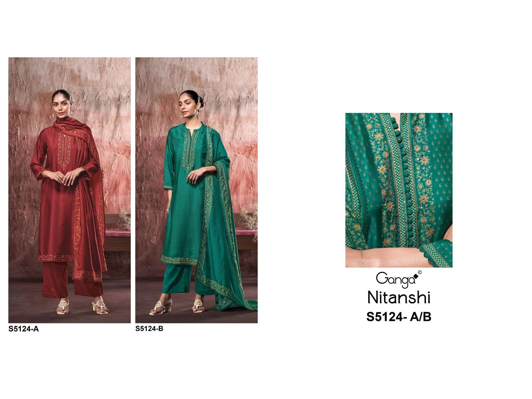 Ganga-Nitanshi
S5124(Rs.2350 per piece: total 2 piece) 6