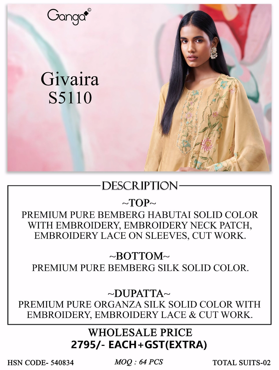 Ganga-Givaira
S5110(Rs.2795 per piece: total 2 piece) 6