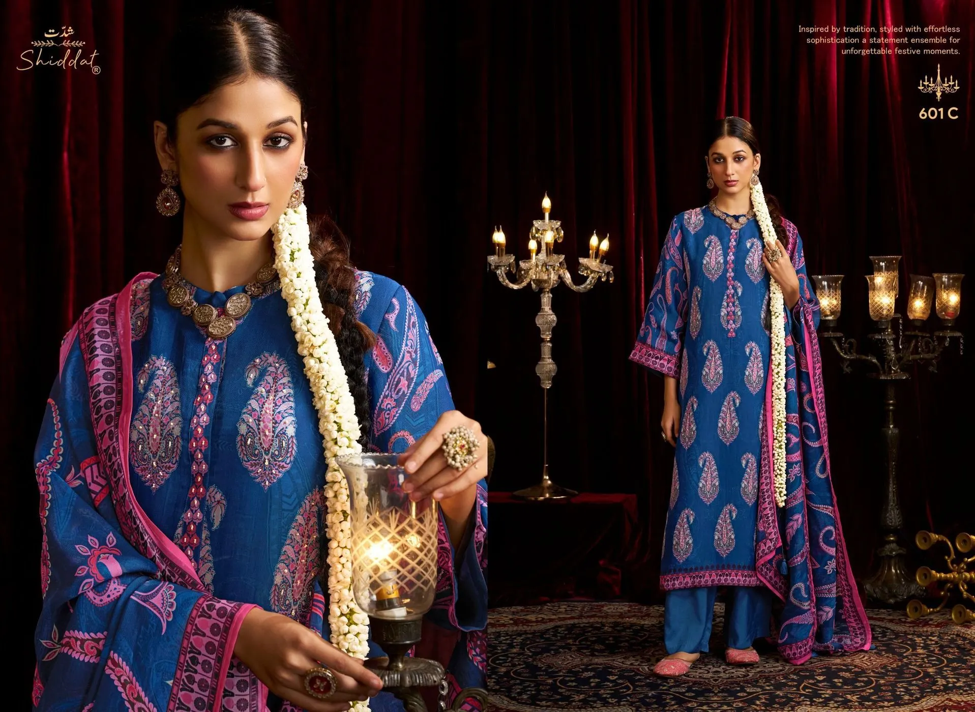 Shidlat-Bell Rose(Rs.2195 per piece: total 4 piece)