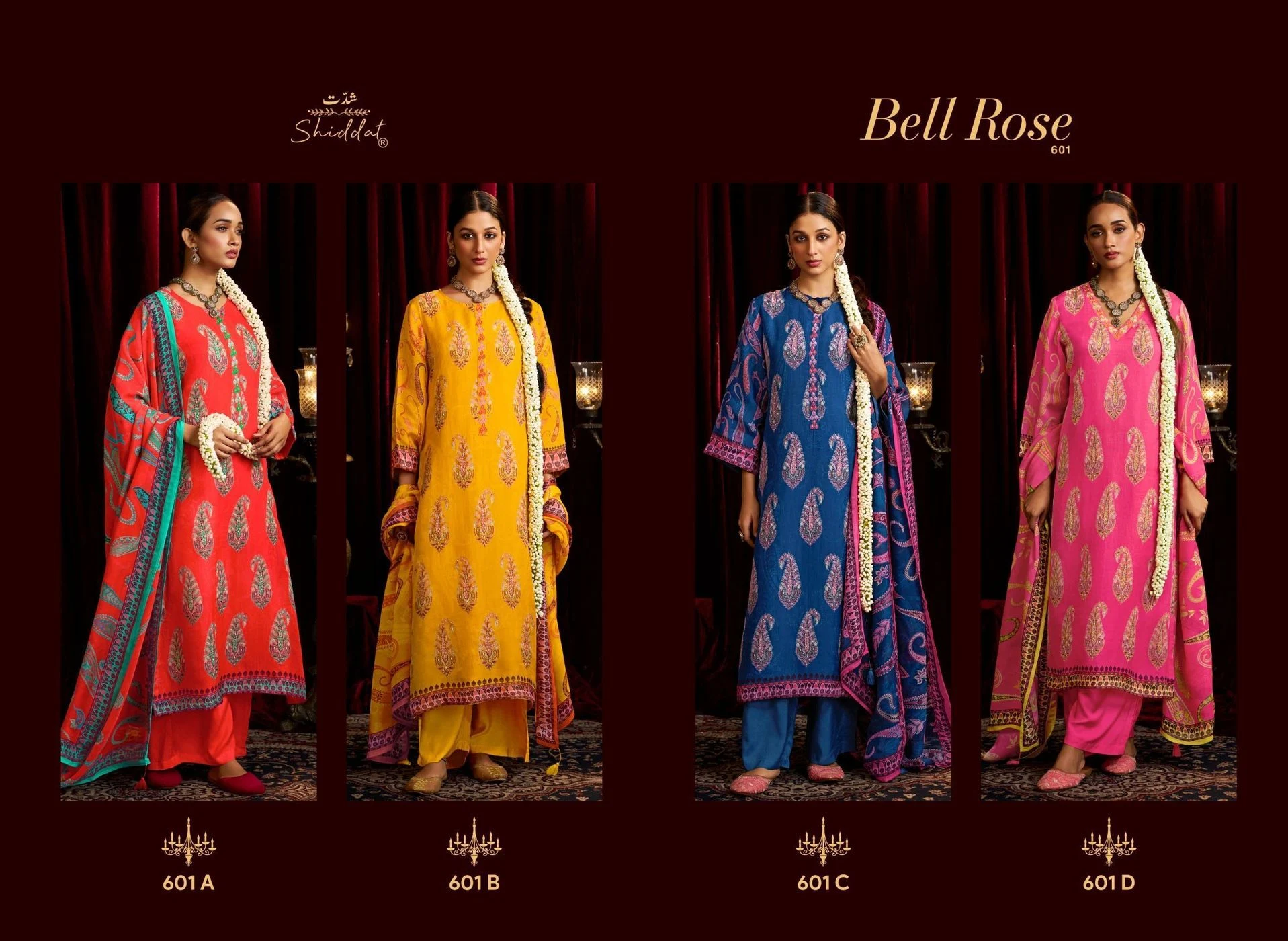 Shidlat-Bell Rose(Rs.2195 per piece: total 4 piece) 5