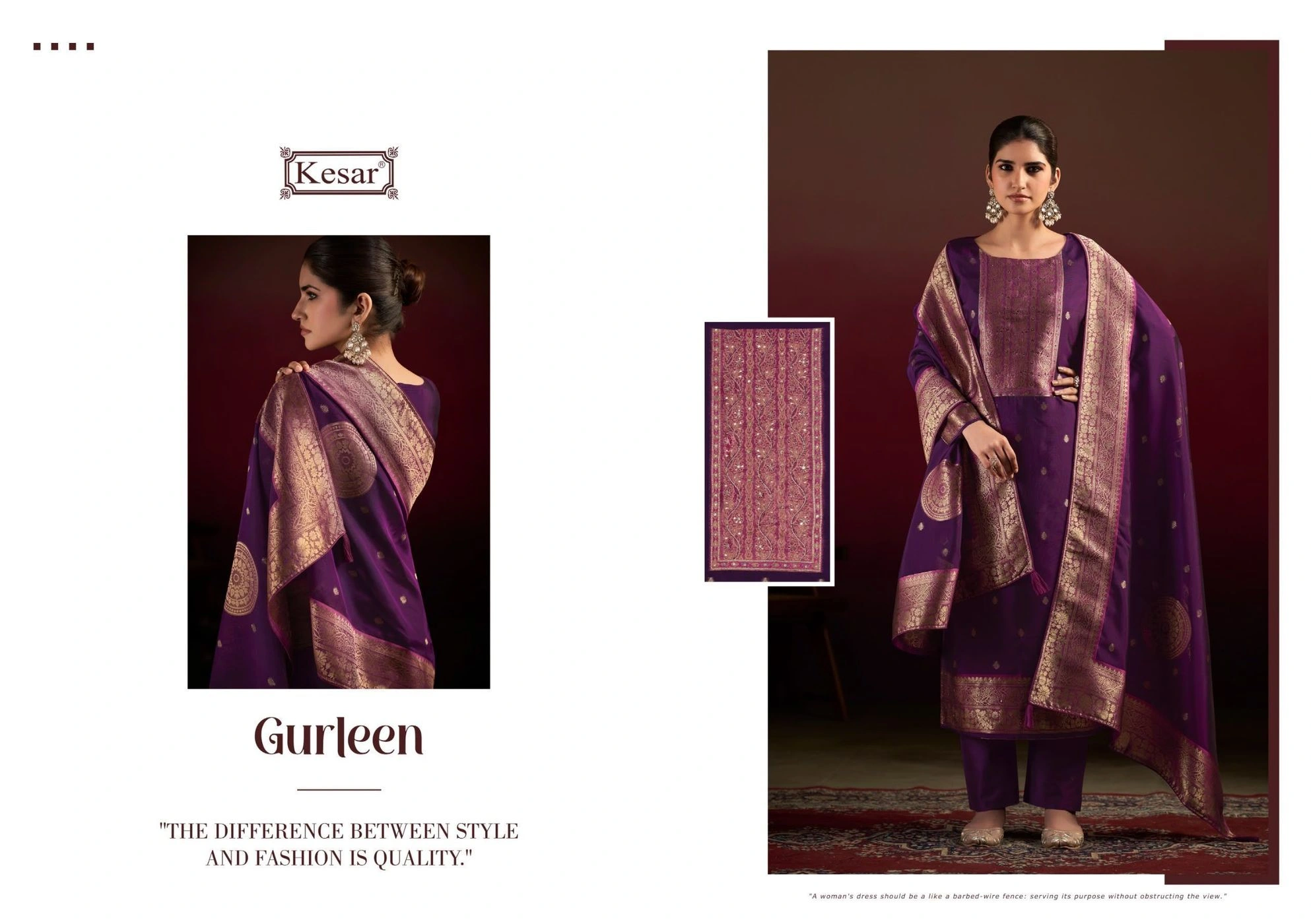 Kesar-Gurleen 60001(Rs.1675 per piece: total 3 piece) 4