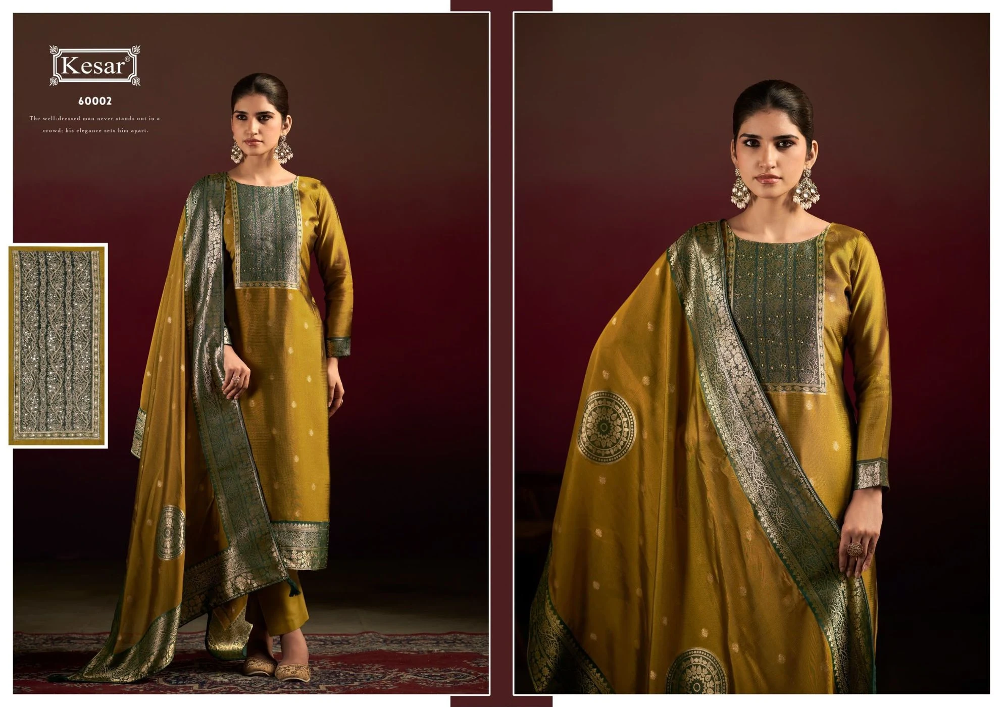 Kesar-Gurleen 60001(Rs.1675 per piece: total 3 piece) 5