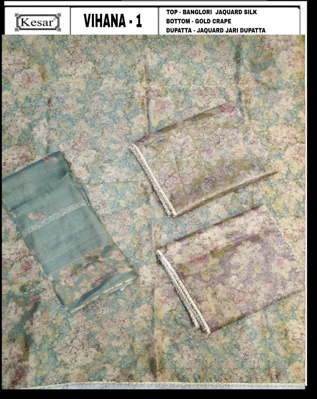 Kesar-Vihana 1(Rs.1695 per piece: total 3 piece)