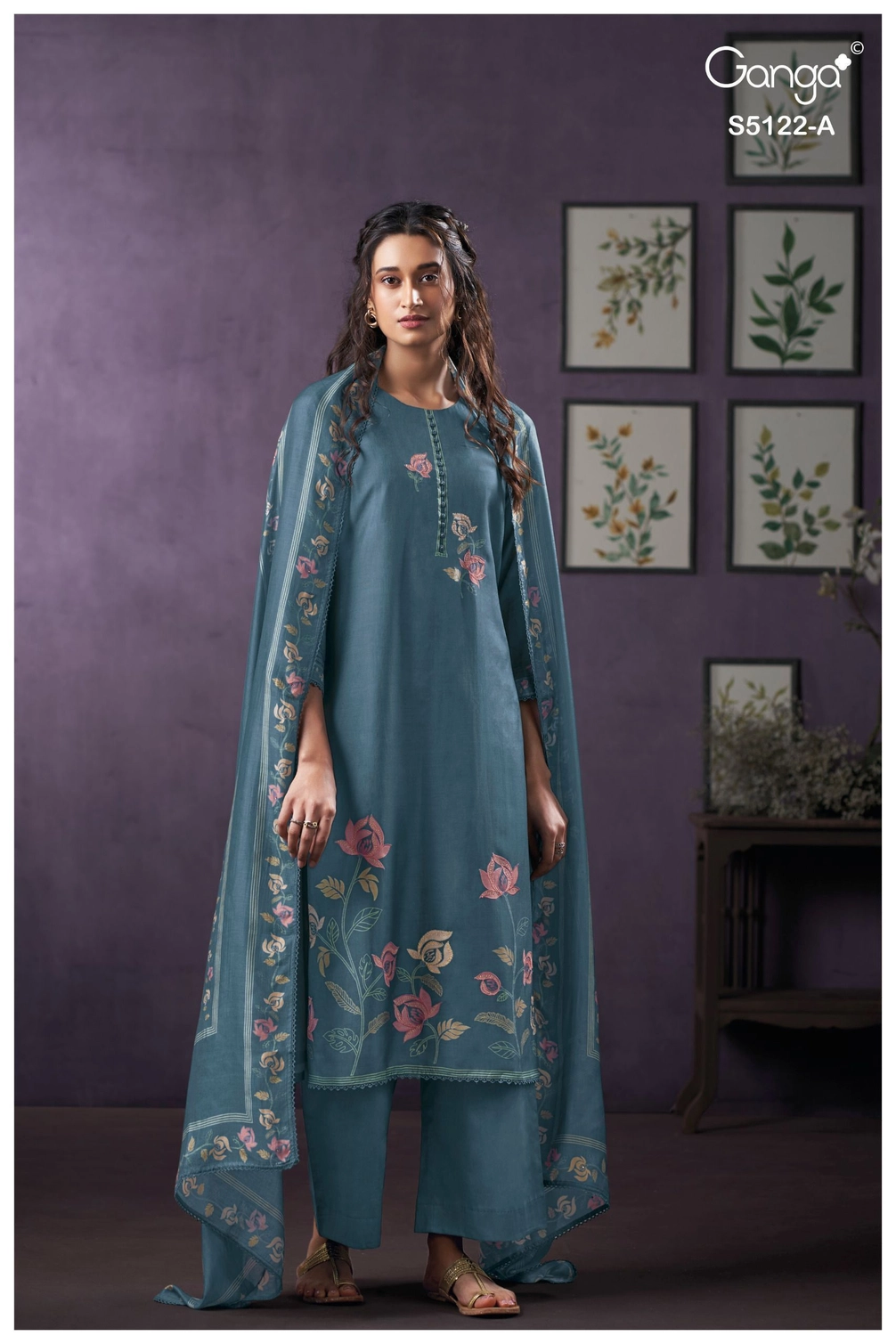 Ganga-NAILA
S5122(Rs.2110 per piece: total 2 piece) 5
