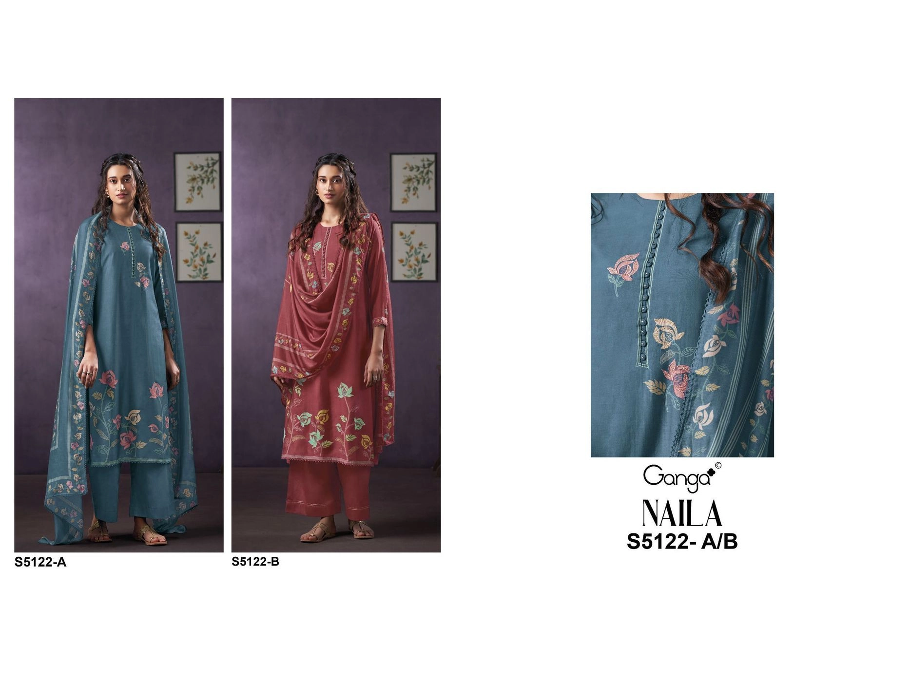 Ganga-NAILA
S5122(Rs.2110 per piece: total 2 piece) 6