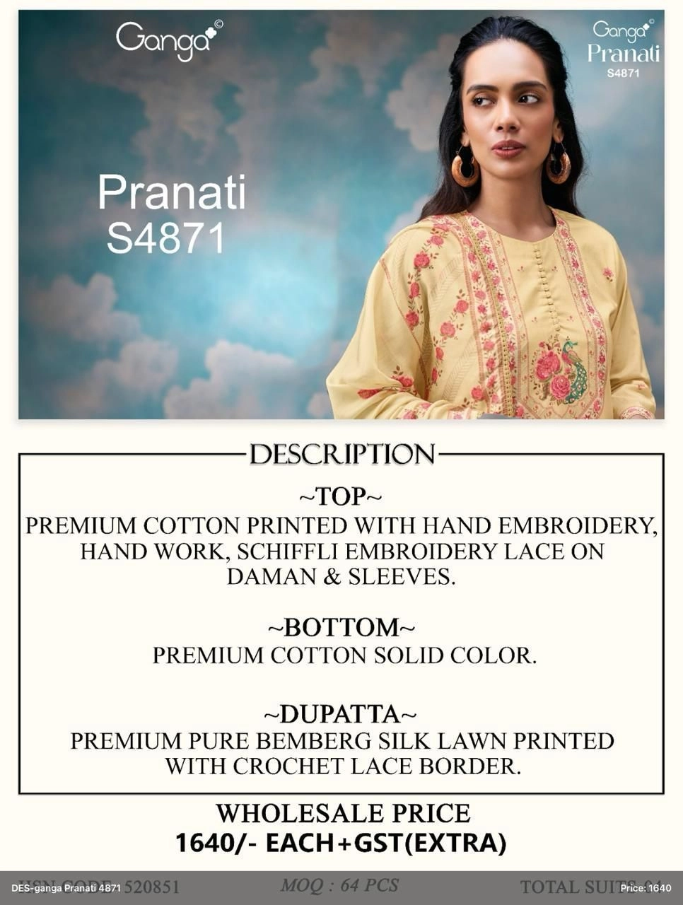 Ganga-Pranati
S4871(Rs.1640 per piece: total 4 piece) 3