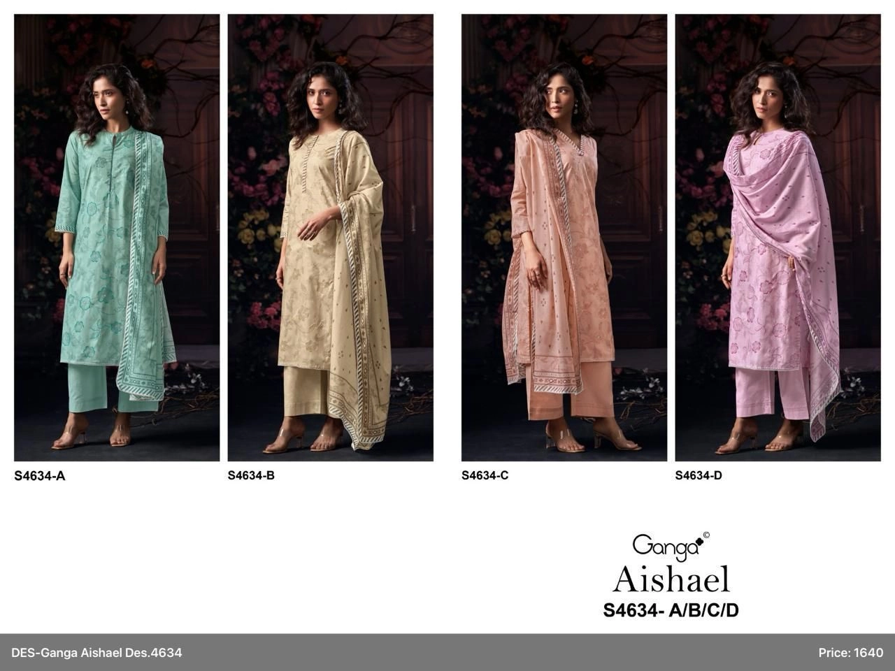 Ganga-Aishael
S4634(Rs.1640 per piece: total 4 piece) 2