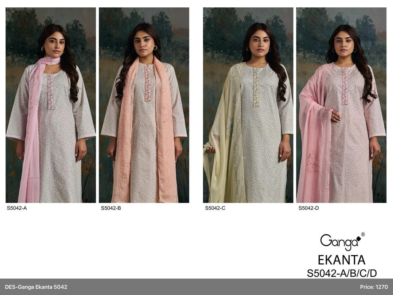 Ganga-Ekanta
S5042(Rs.1270 per piece: total 4 piece) 2