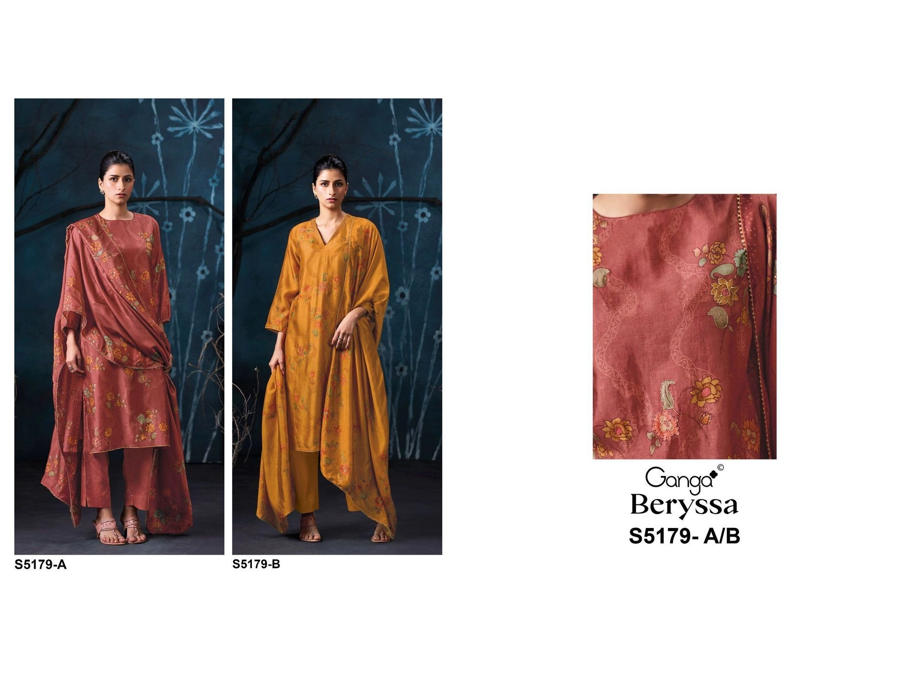 Ganga-Beryssa
S5179(Rs.2350 per piece: total 2 piece) 5