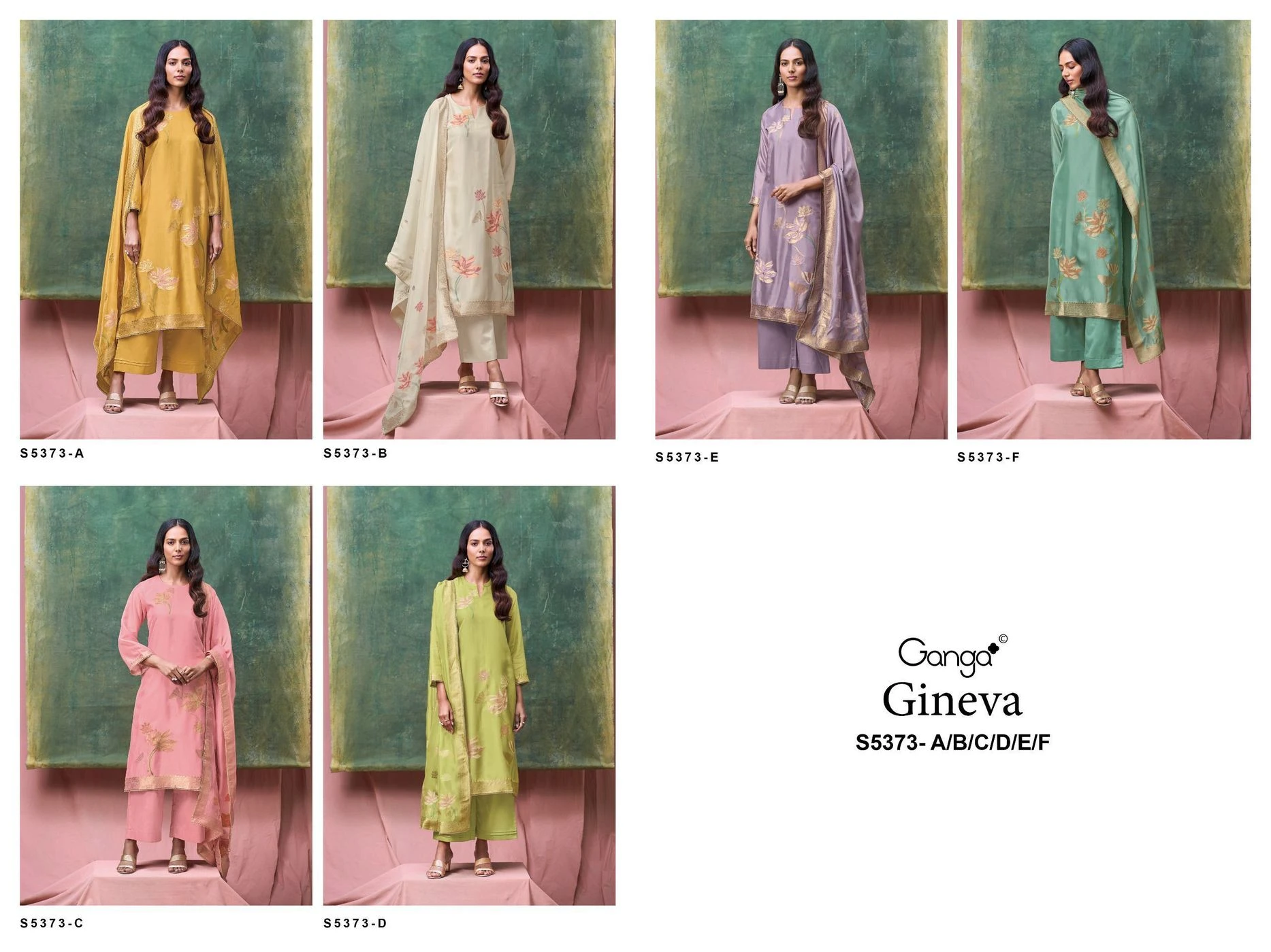 Ganga-Gineva
S5373(Rs.2165 per piece: total 6 piece) 14