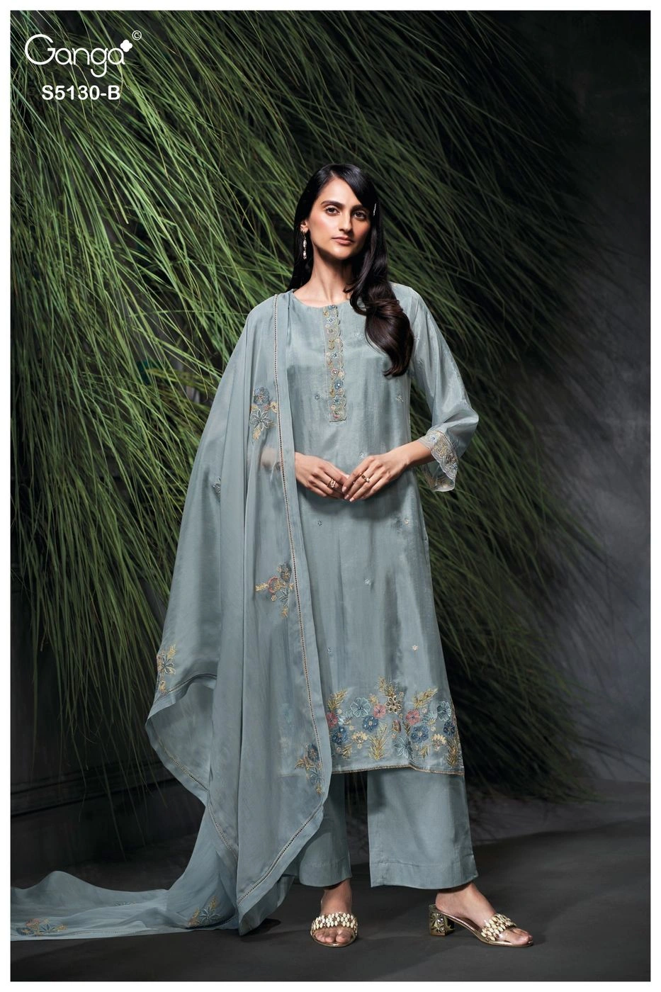 Ganga-Fleura
S5130(Rs.2650 per piece: total 2 piece) 5