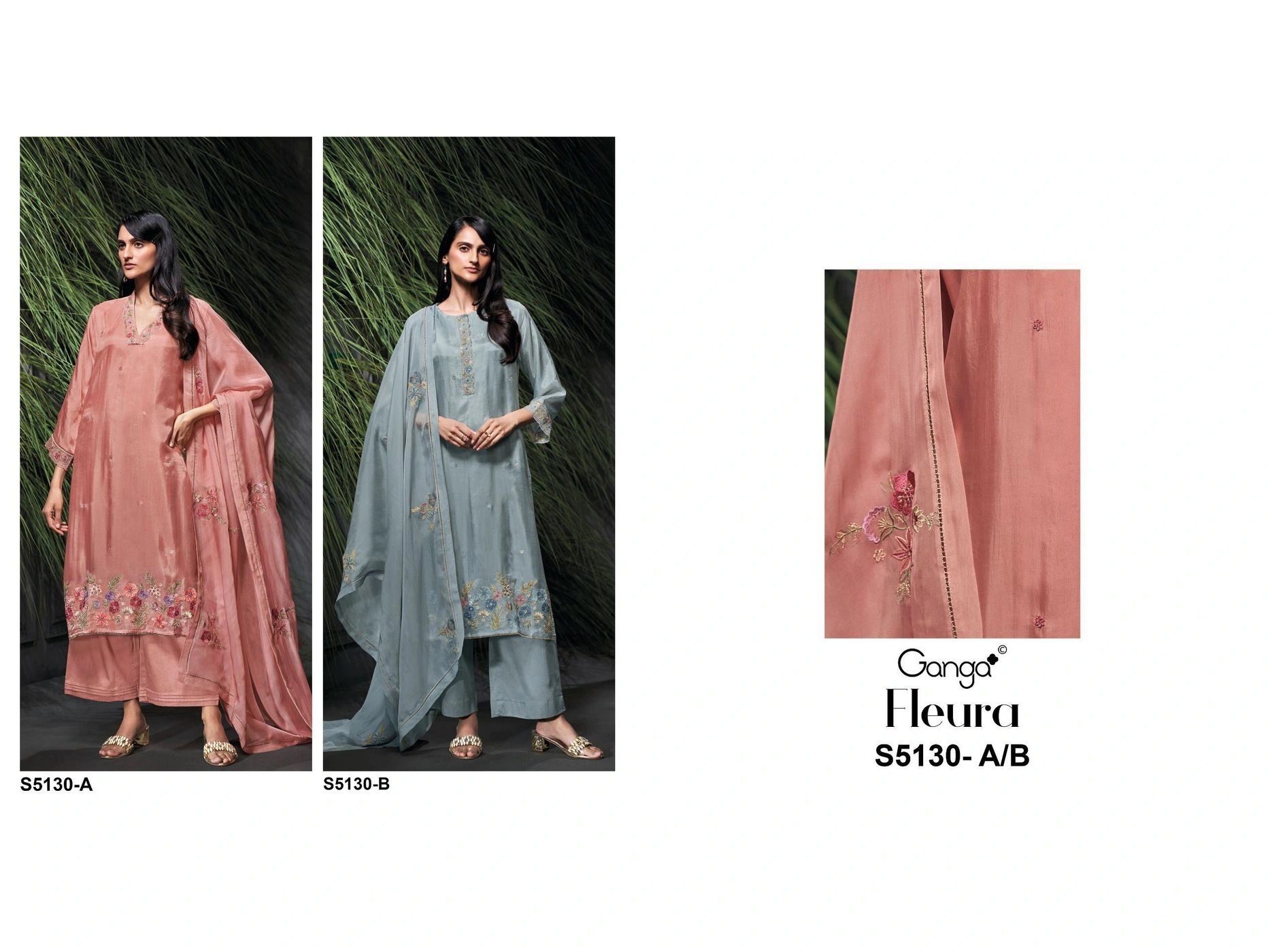 Ganga-Fleura
S5130(Rs.2650 per piece: total 2 piece) 6
