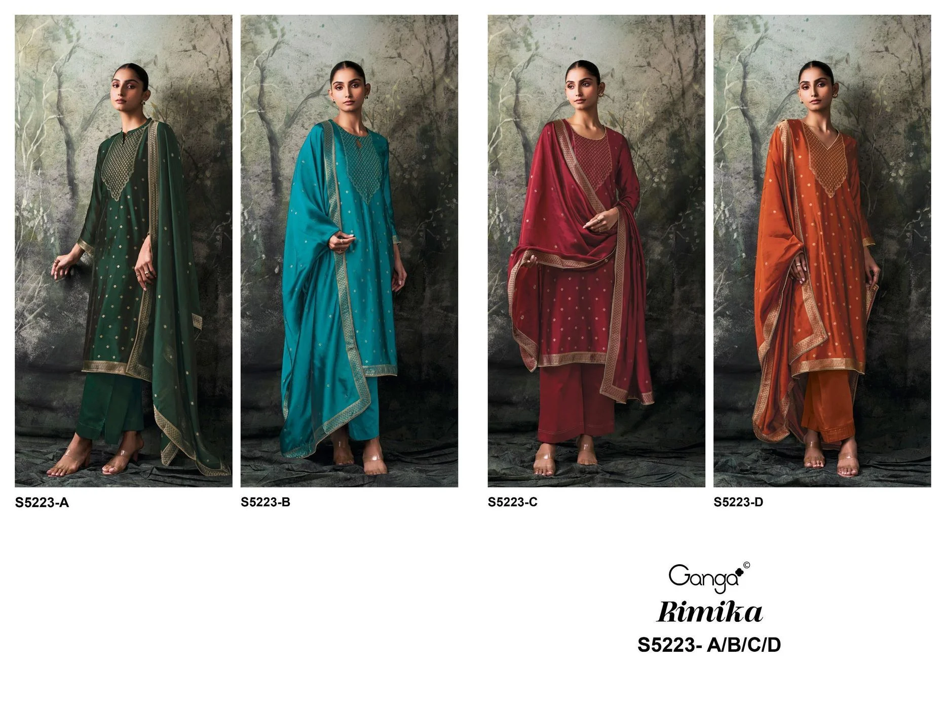 Ganga-Rimika
S5223(Rs.1999 per piece: total 4 piece) 9