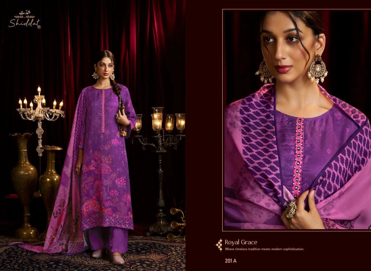 Bell Rose-DESIGN NO
201(Rs.2195 per piece: total 4 piece) 1
