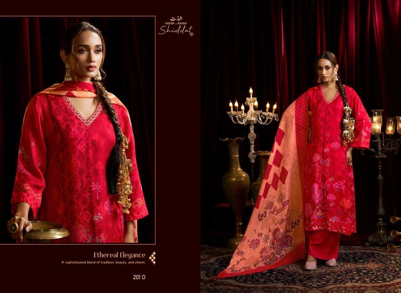 Bell Rose-DESIGN NO
201(Rs.2195 per piece: total 4 piece) 4