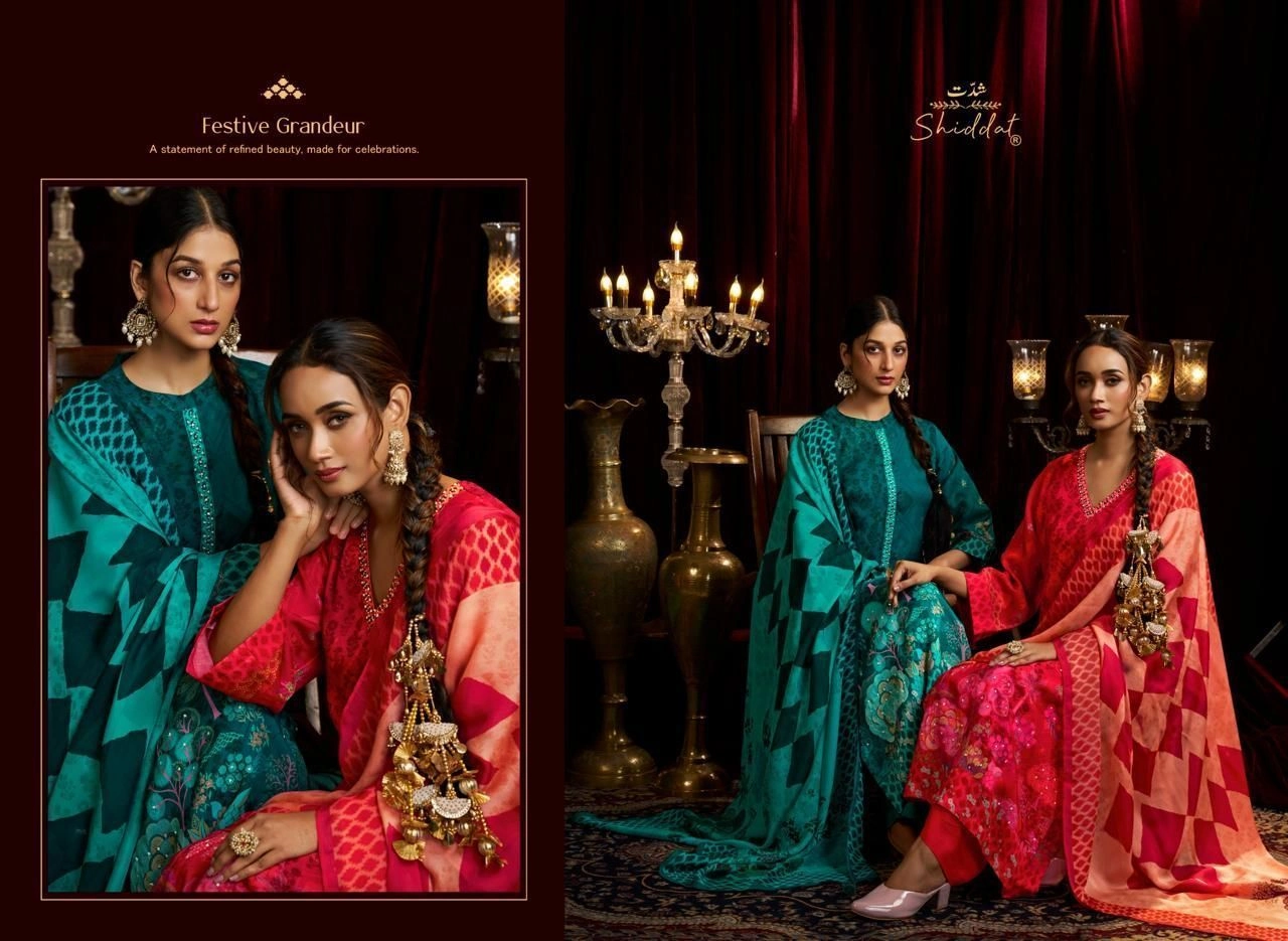 Bell Rose-DESIGN NO
201(Rs.2195 per piece: total 4 piece) 6
