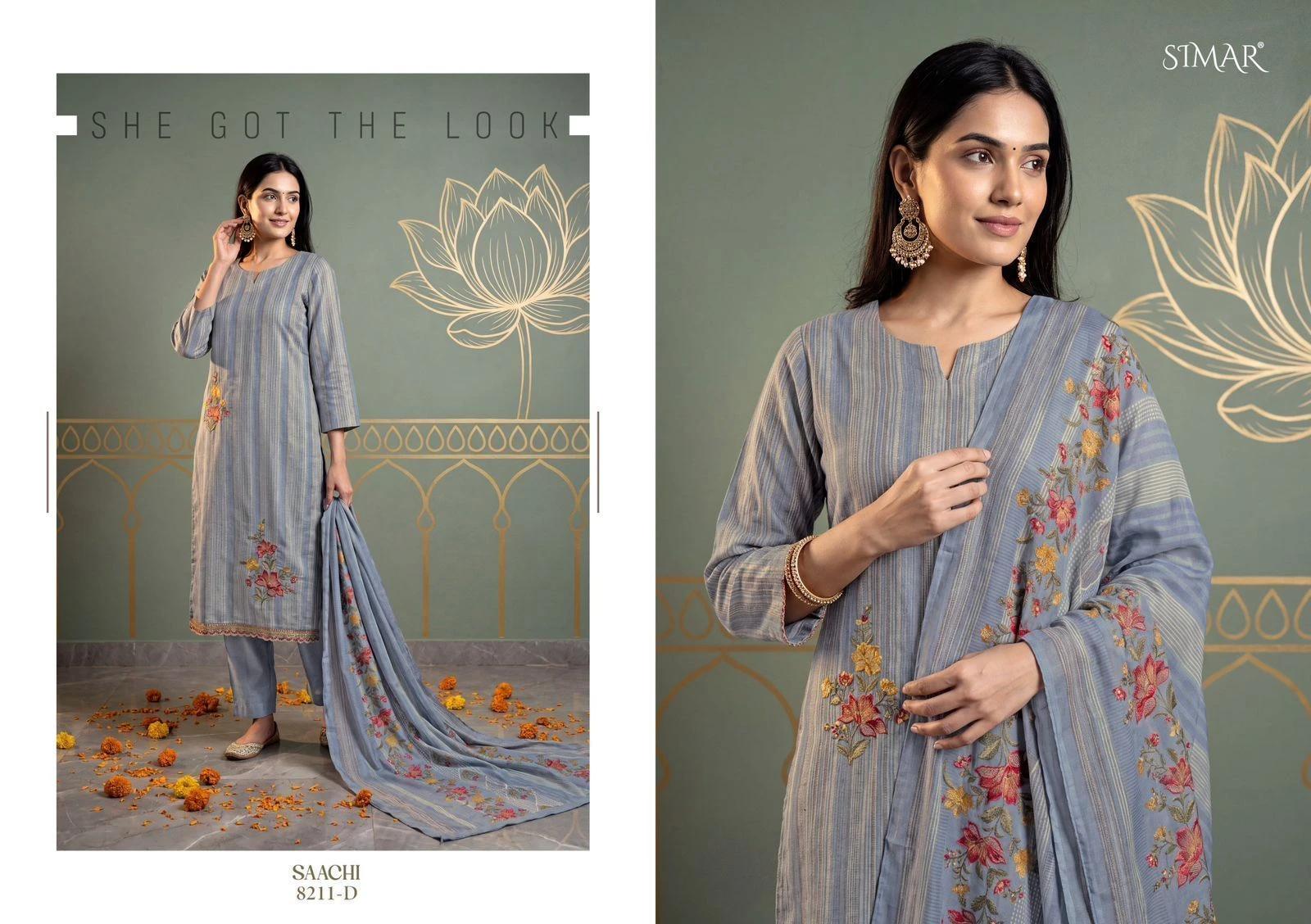 SIMAR-SAACHI Muslin(Rs.1495 per piece: total 4 piece) 3