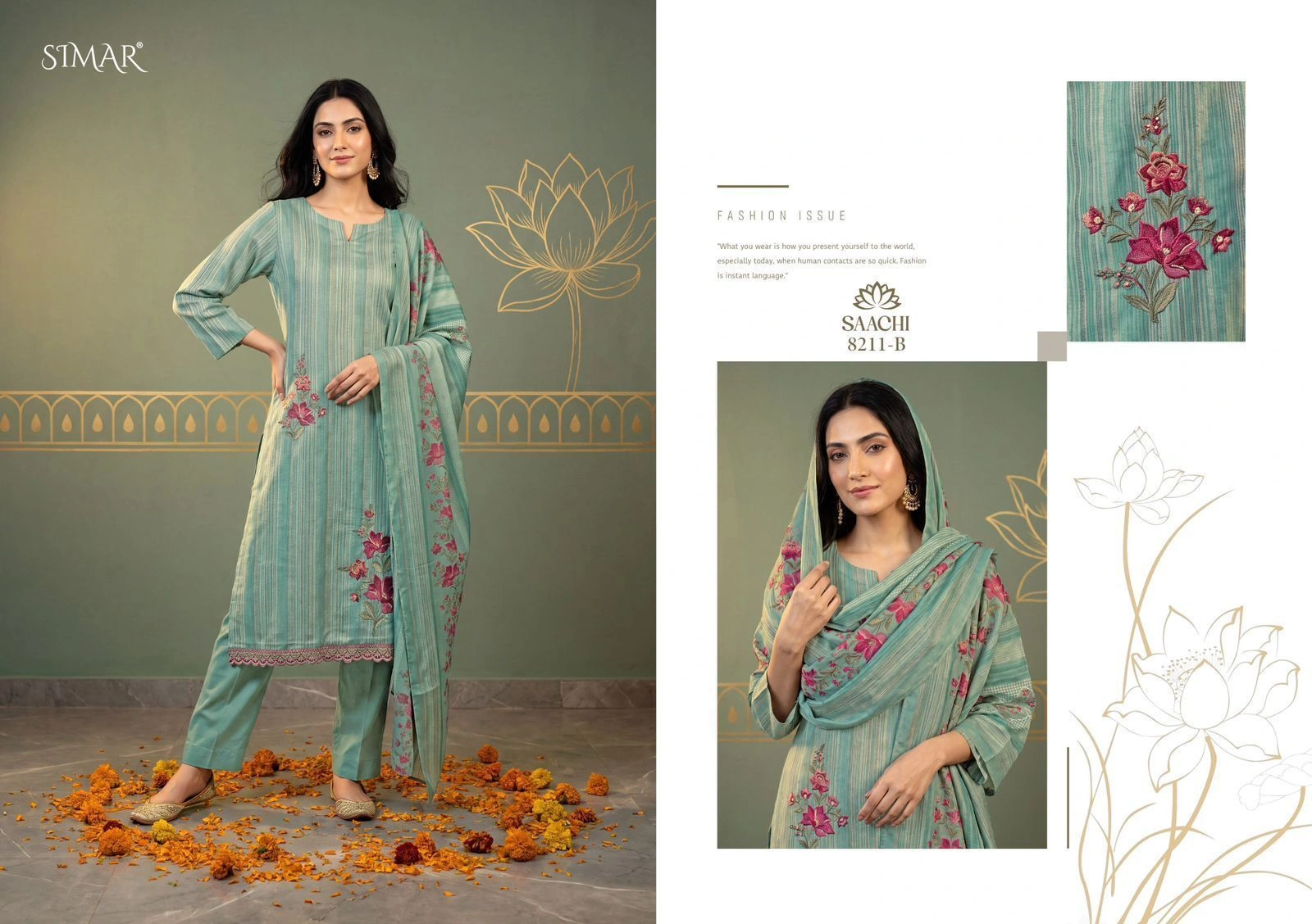 SIMAR-SAACHI Muslin(Rs.1495 per piece: total 4 piece) 4