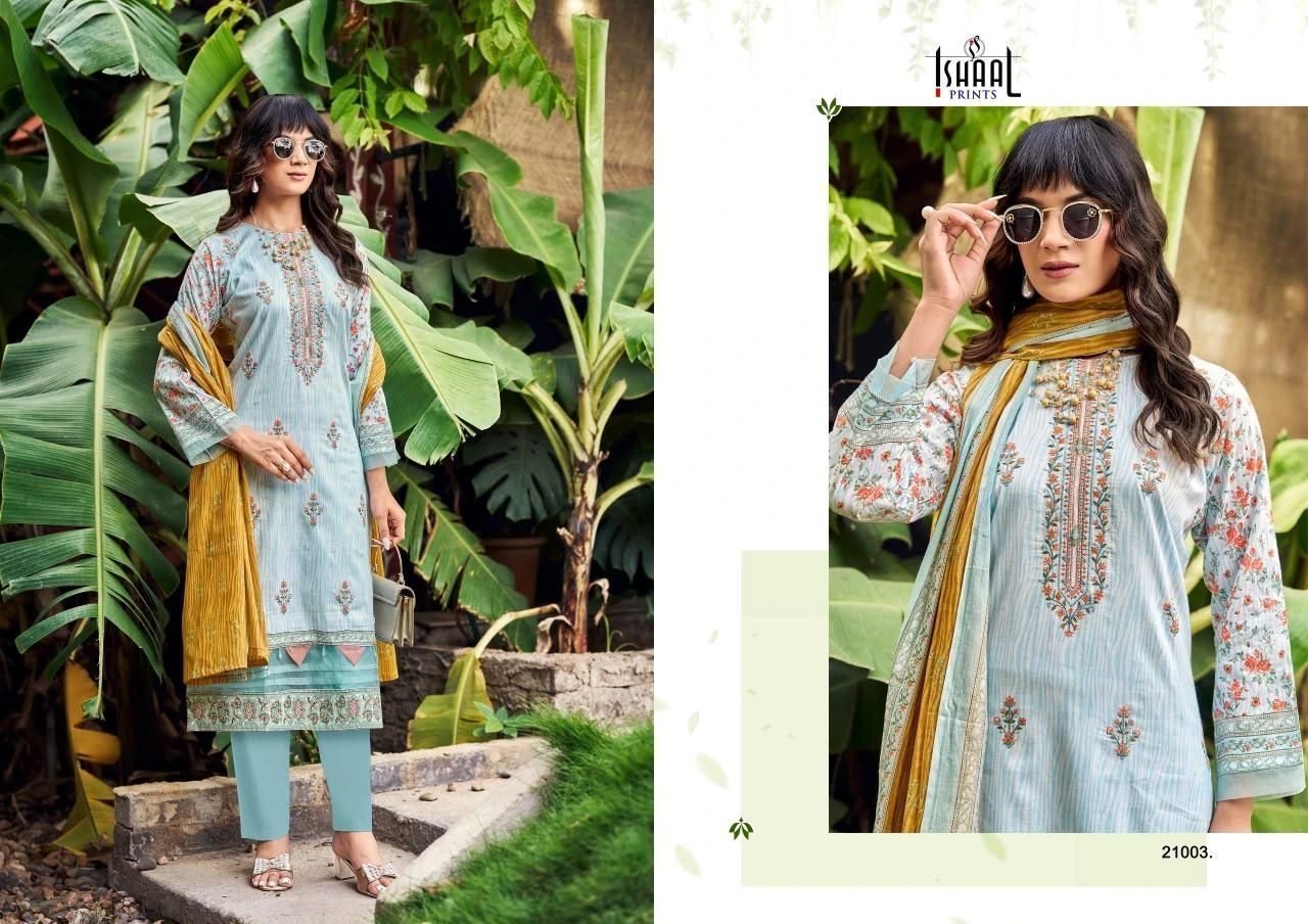 ISHAAL PRINTS-ISHAAL EMBROIDERED VOL-21(Rs.595 per piece: total 10 piece) 3