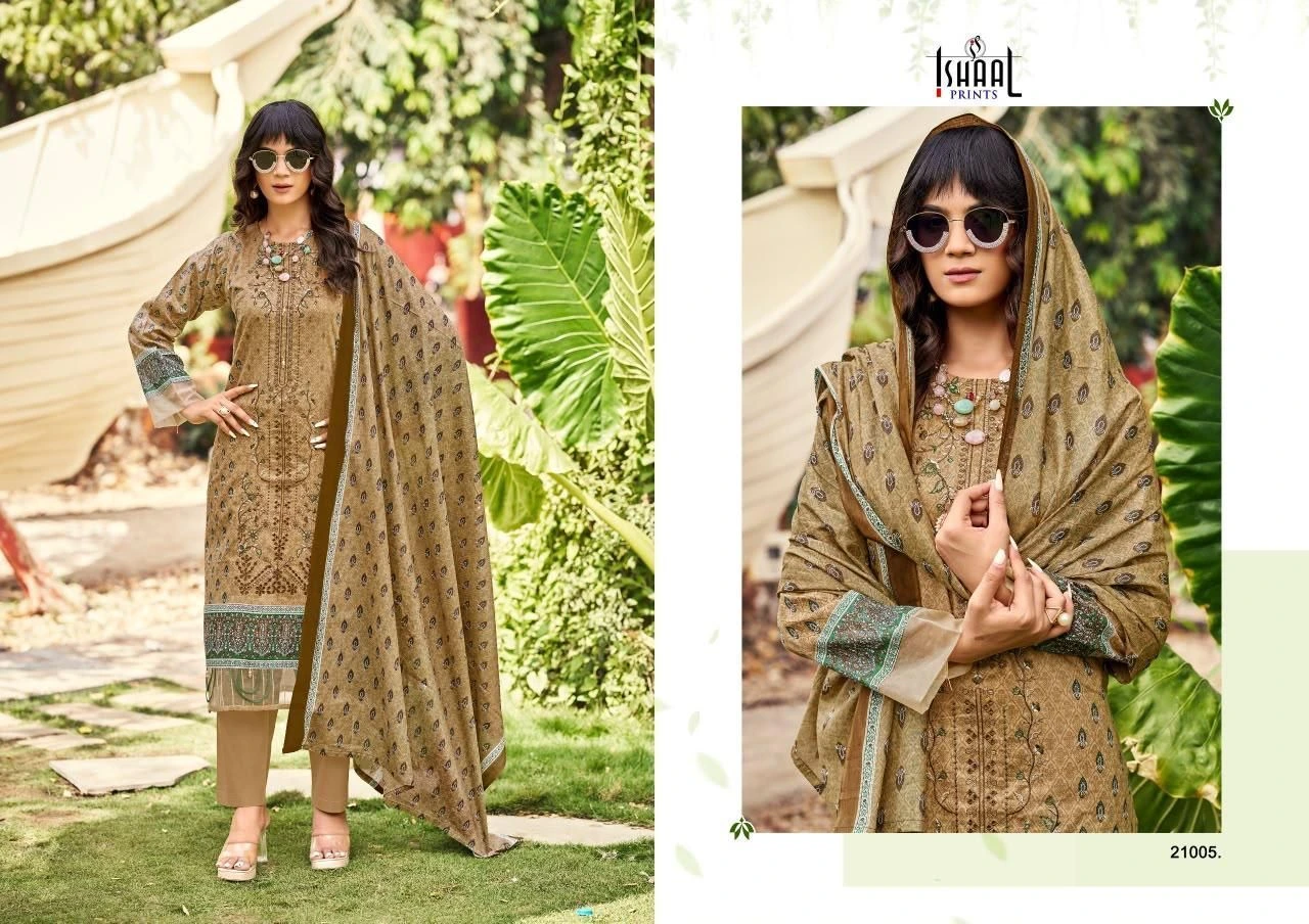 ISHAAL PRINTS-ISHAAL EMBROIDERED VOL-21(Rs.595 per piece: total 10 piece) 5