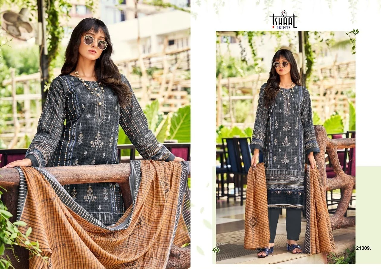 ISHAAL PRINTS-ISHAAL EMBROIDERED VOL-21(Rs.595 per piece: total 10 piece) 9