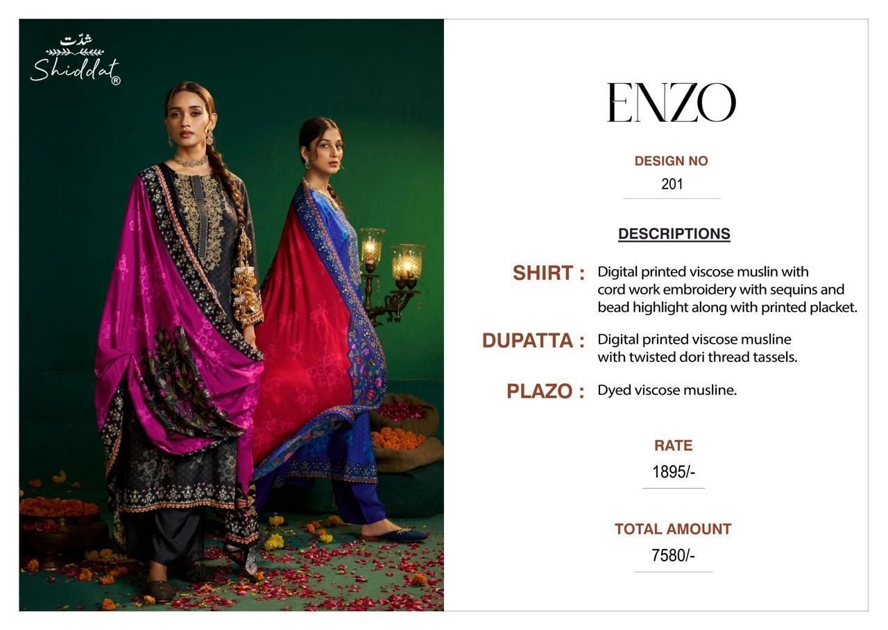 SHIDDAT-ENZO
201(Rs.1895 per piece: total 4 piece) 8