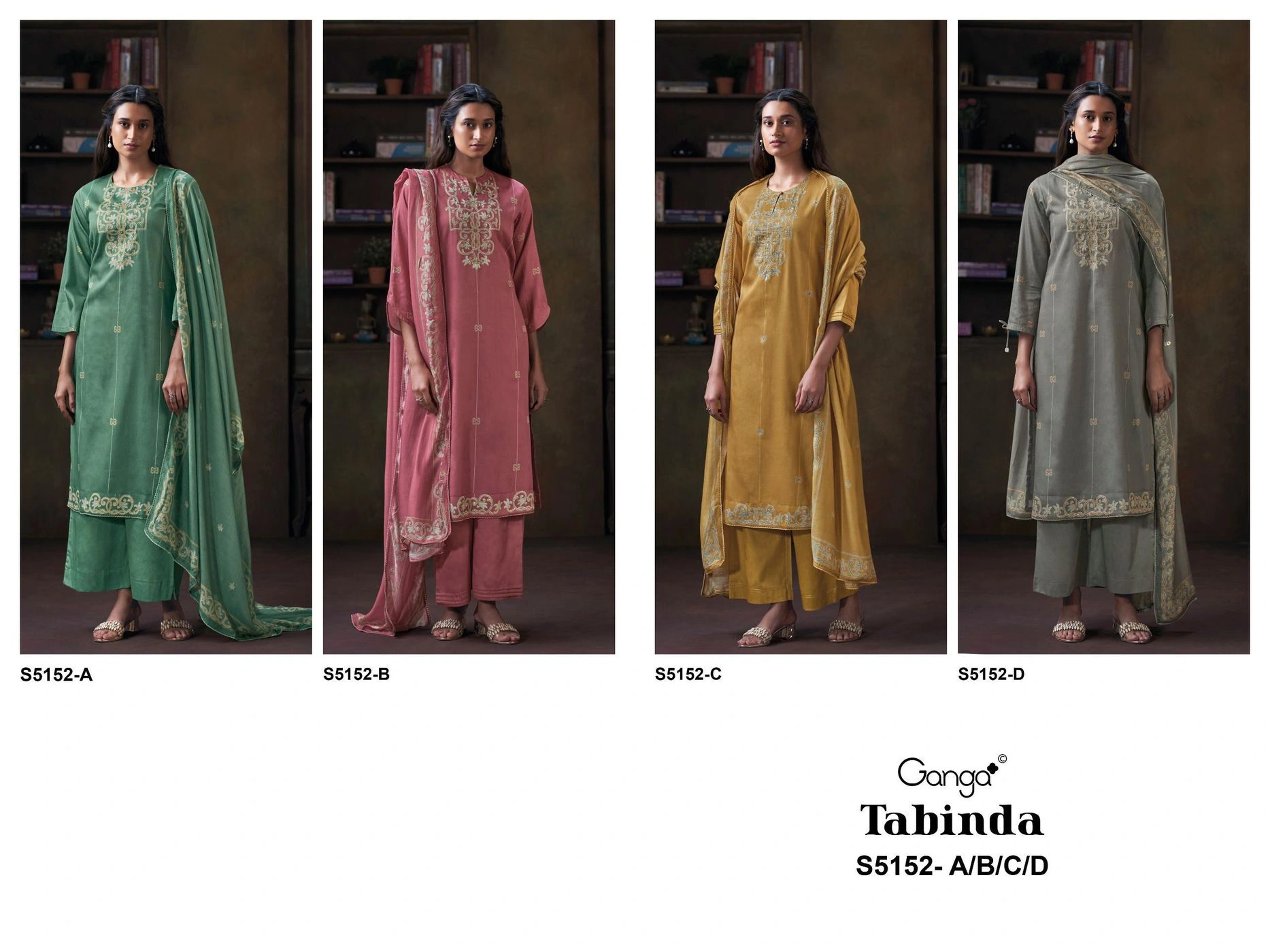 Ganga-Tabinda
S5152(Rs.1760 per piece: total 4 piece) 10