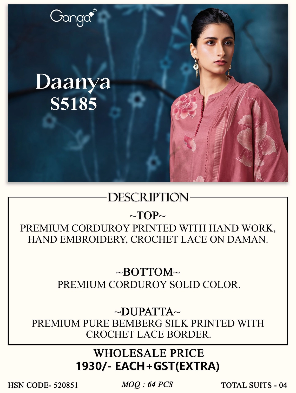 Ganga-Daanya S5185(Rs.1930 per piece: total 4 piece) 11