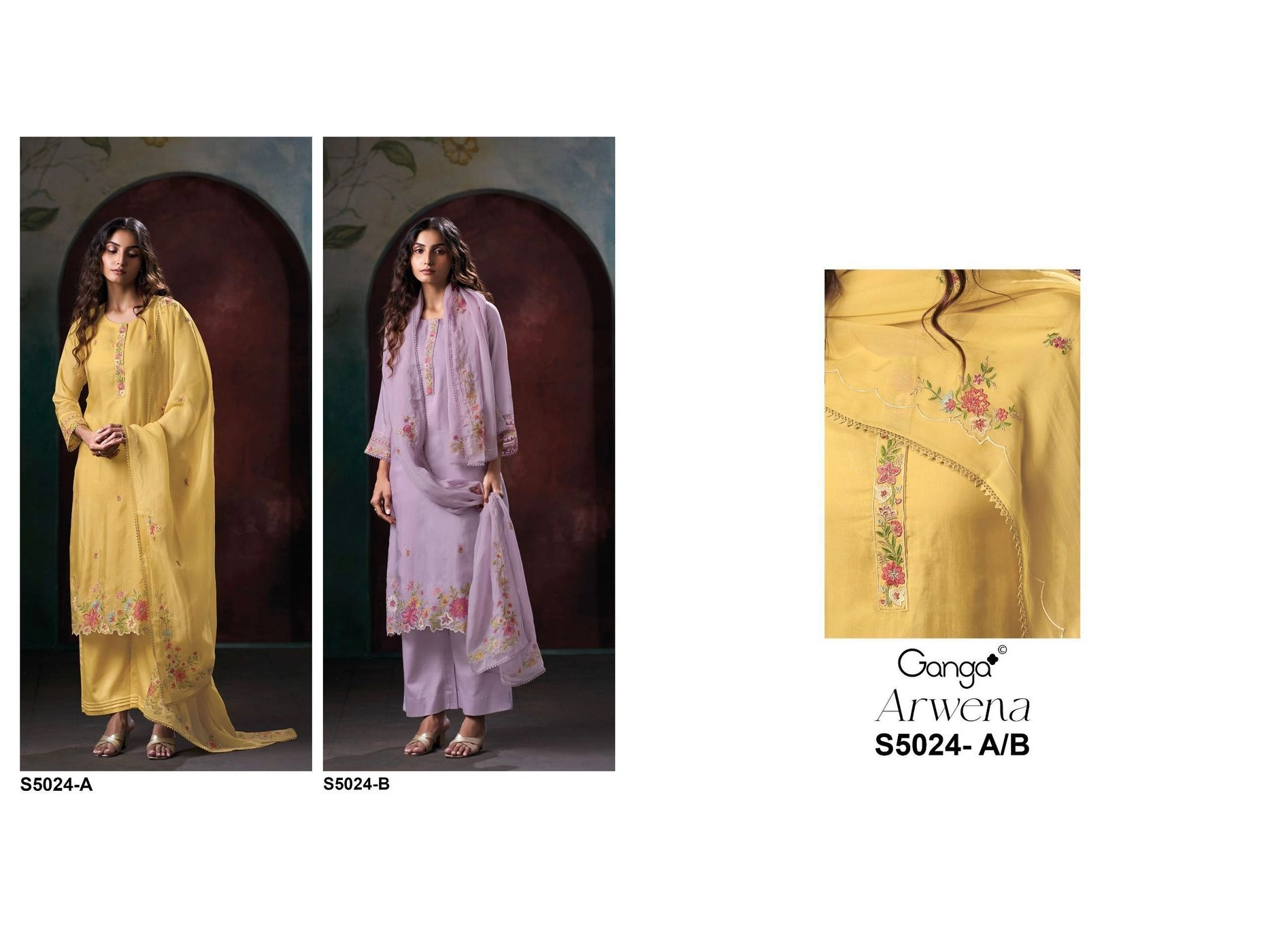 Ganga-Arwena S5024(Rs.2795 per piece: total 2 piece) 6