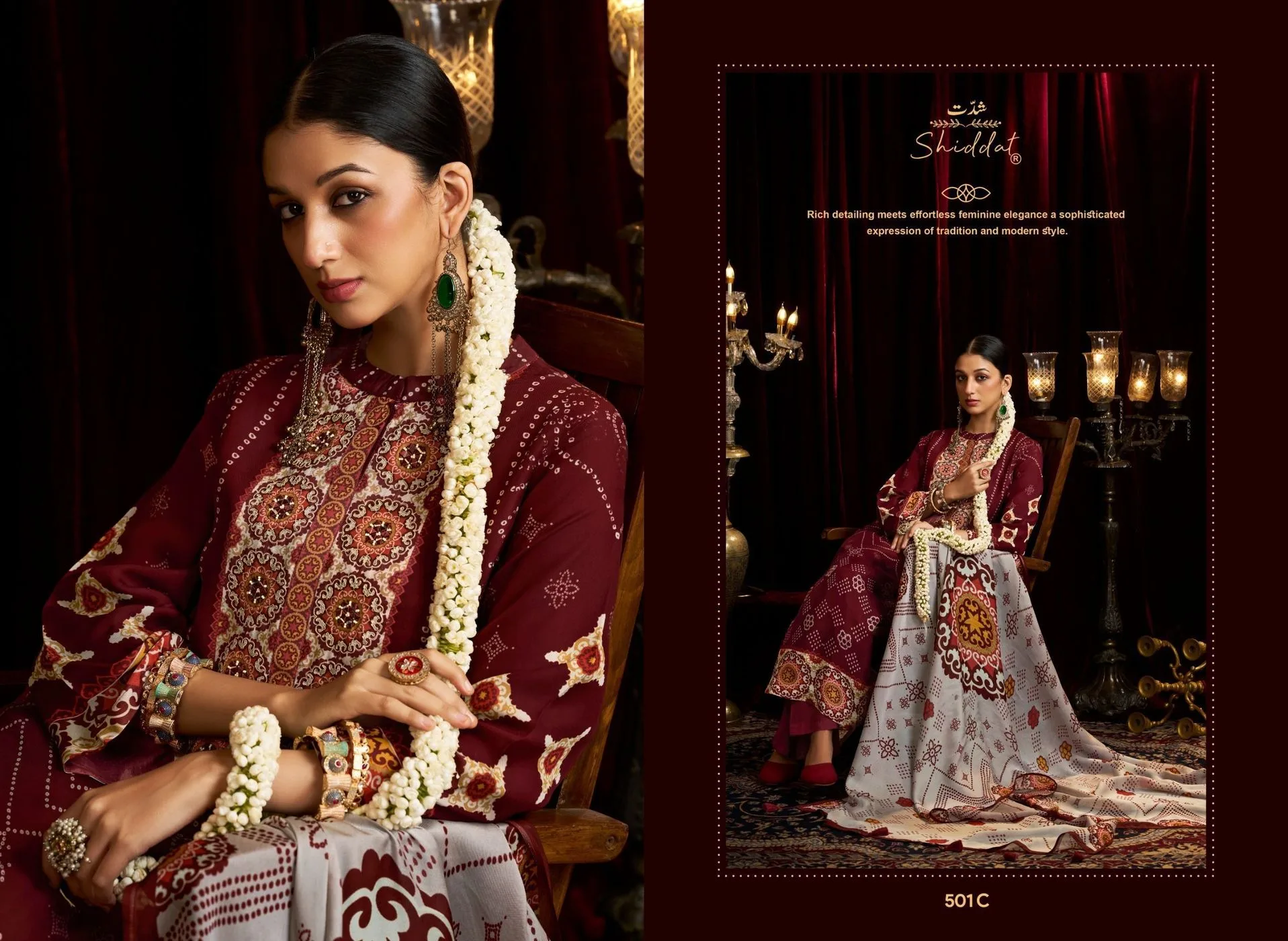 Shidlat-Bell Rose(Rs.2195 per piece: total 4 piece) 3