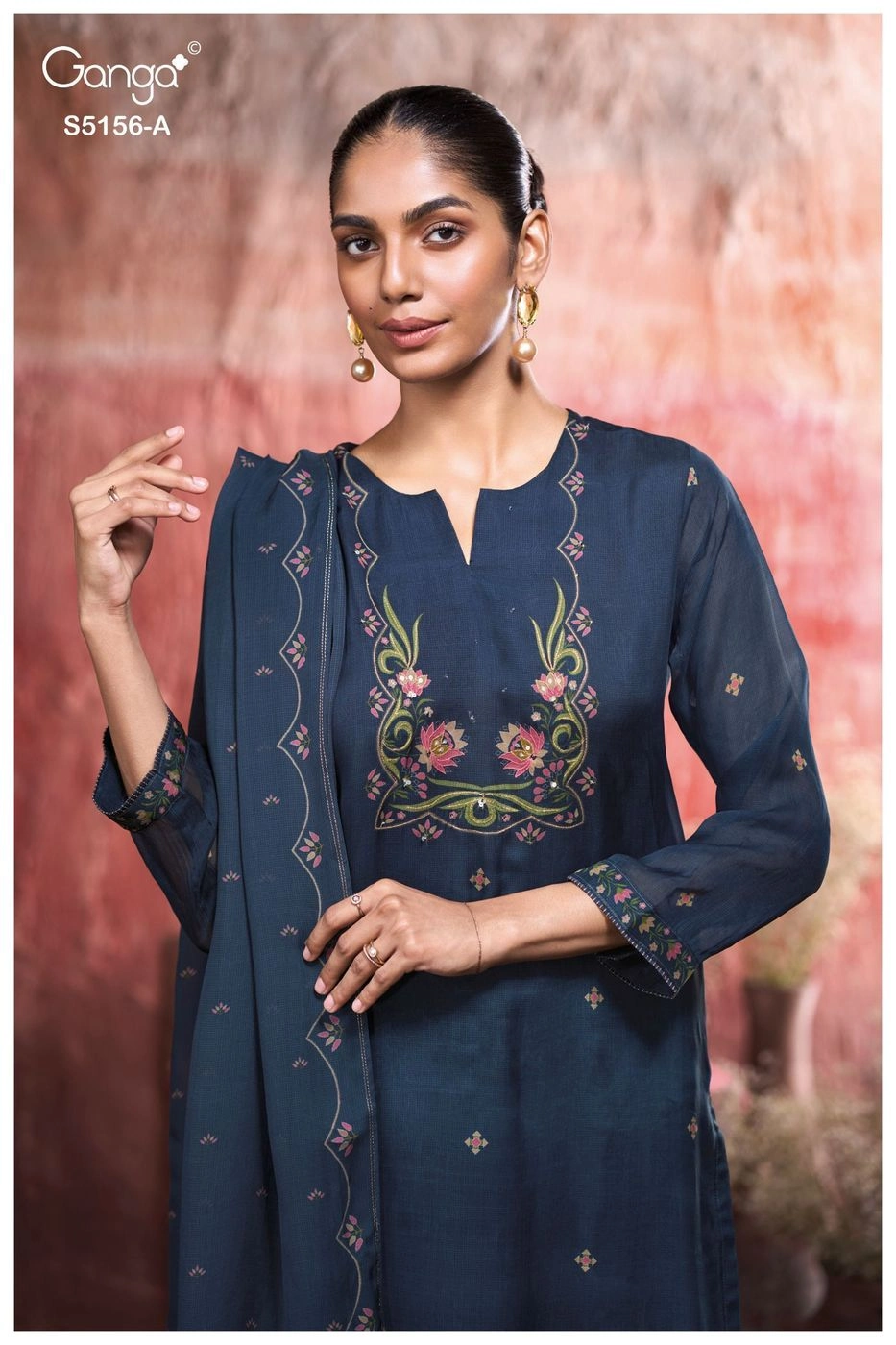 Ganga-Pearle
S5156(Rs.2295 per piece: total 2 piece) 3