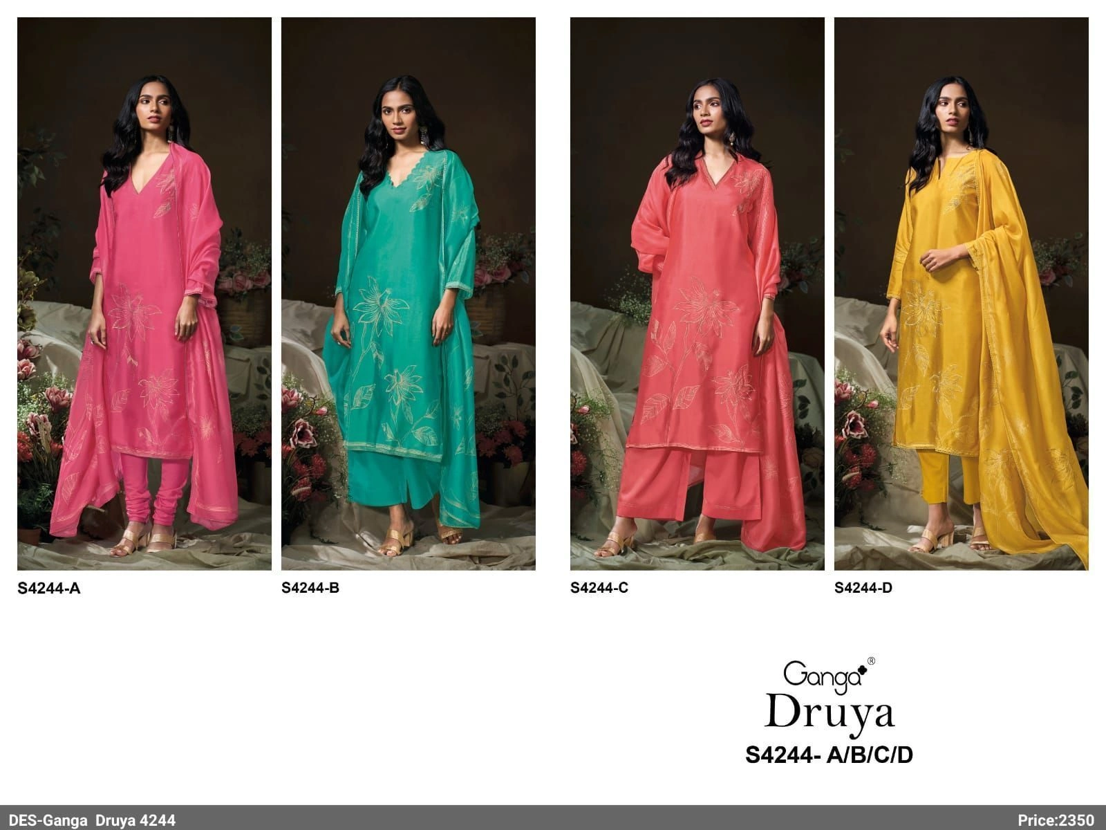 Ganga-Druya S4244(Rs.2350 per piece: total 4 piece) 1