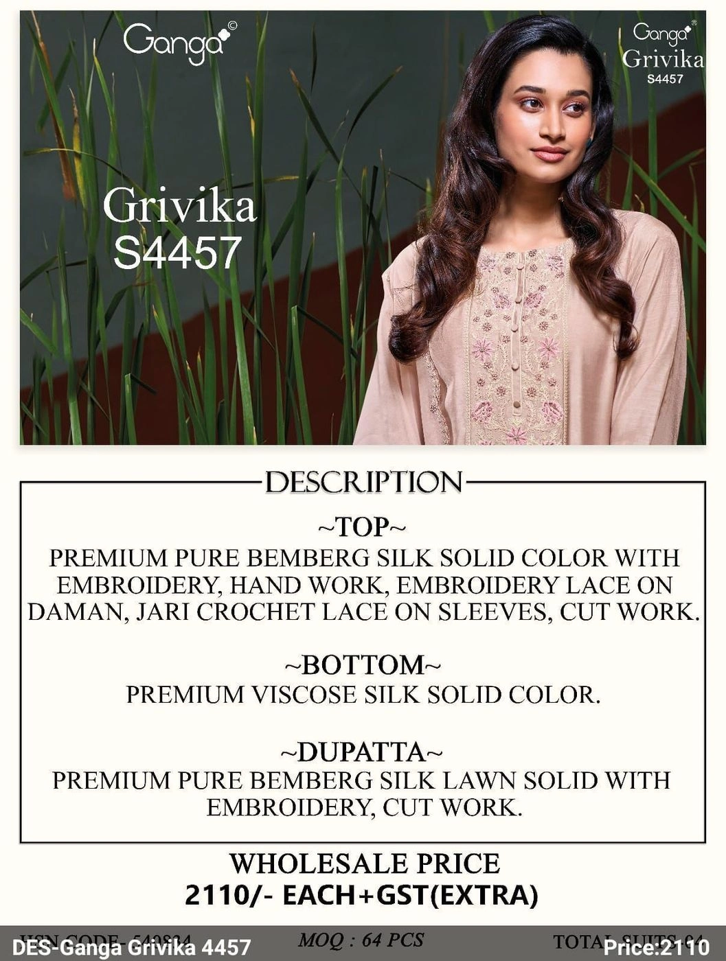 Ganga-Grivika S4457(Rs.2110 per piece: total 4 piece) 2