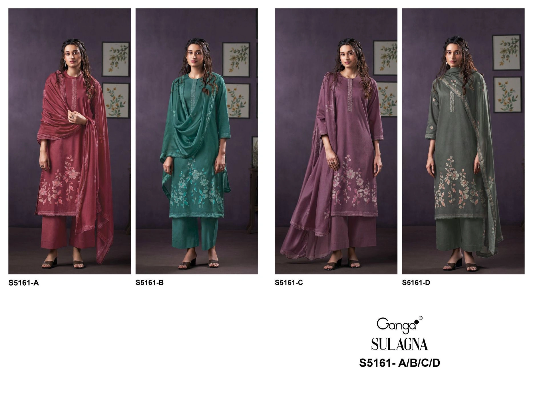 Ganga-SULAGNA
S5161(Rs.1930 per piece : total 4 piece) 9