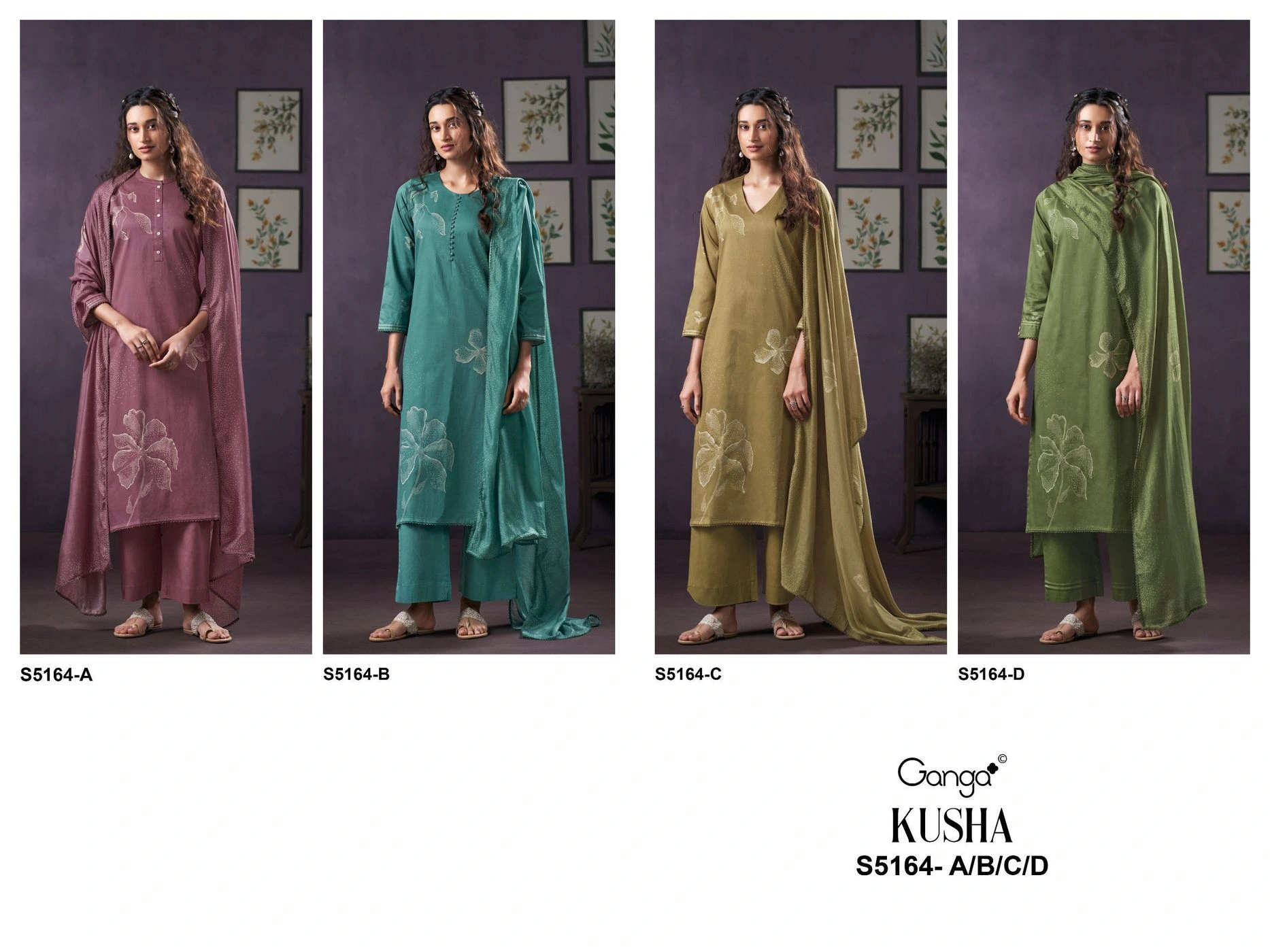 Ganga-KUSHA
S5164(Rs.1855 per piece: total 4 piece) 9