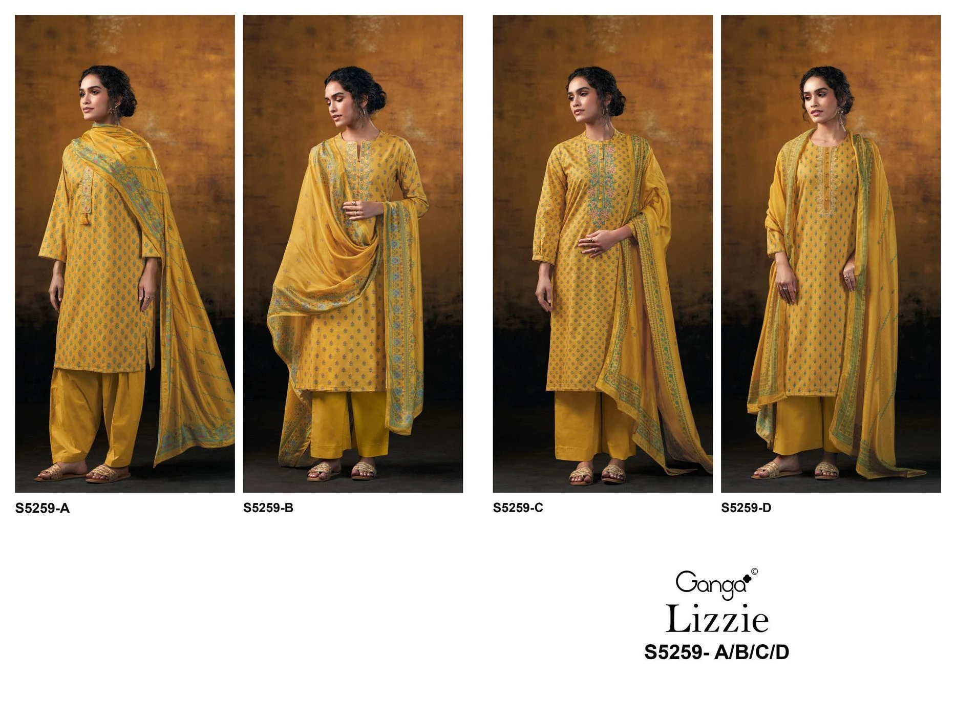 Ganga-Lizzie
S5259(Rs.1795 per piece: total 4 piece) 10