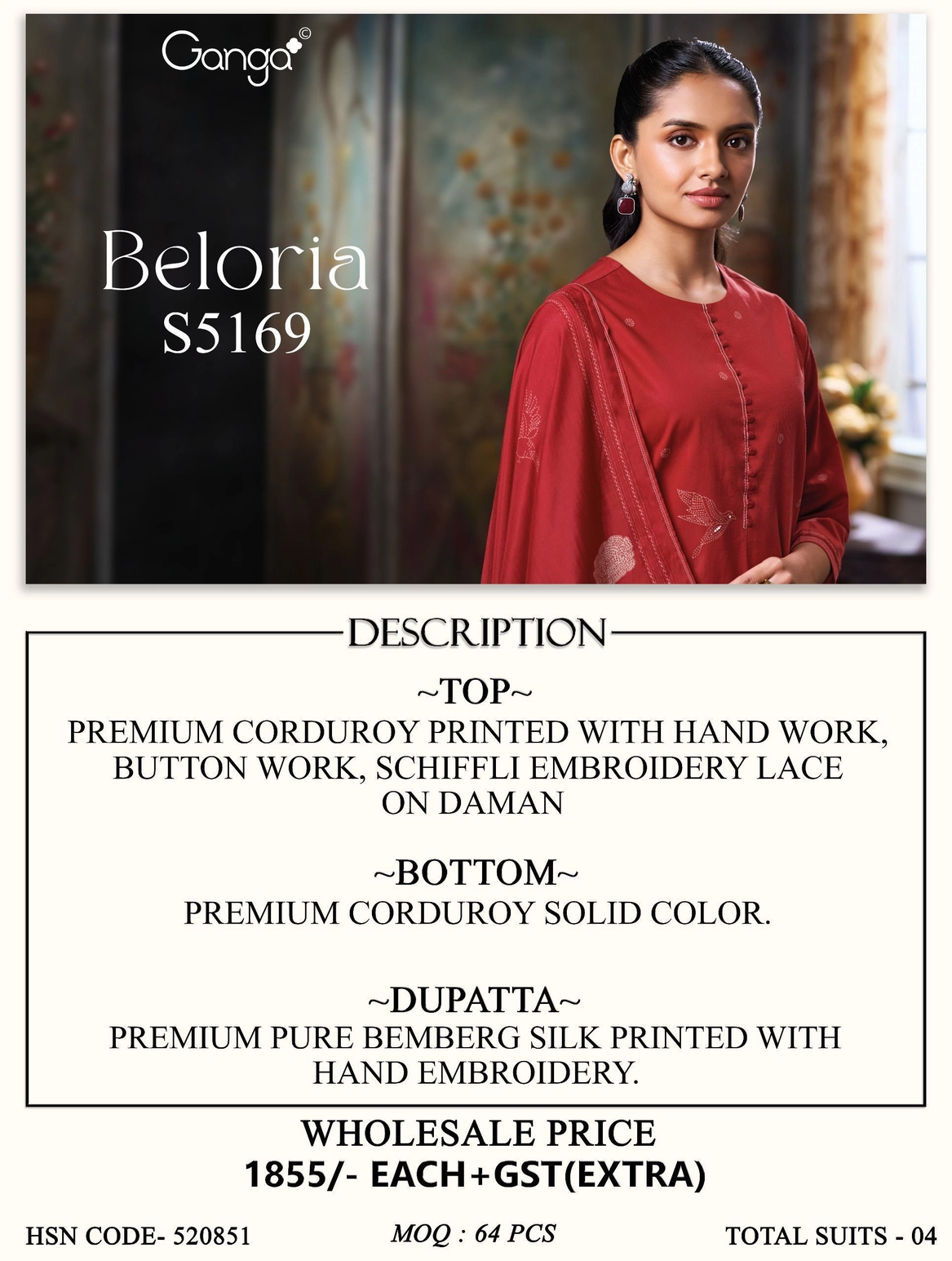 Ganga-Beloria
S5169(Rs.1855 per piece: total 4 piece) 11