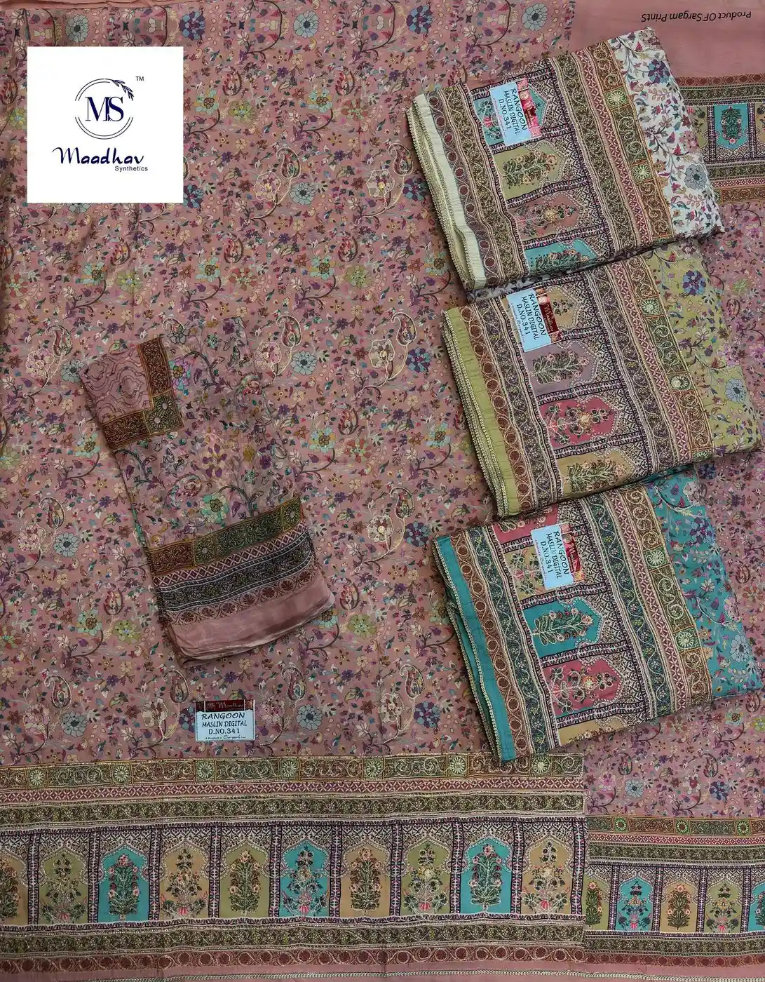 SARGAM-RANGOON(Rs.1250 per piece: total 4 piece)