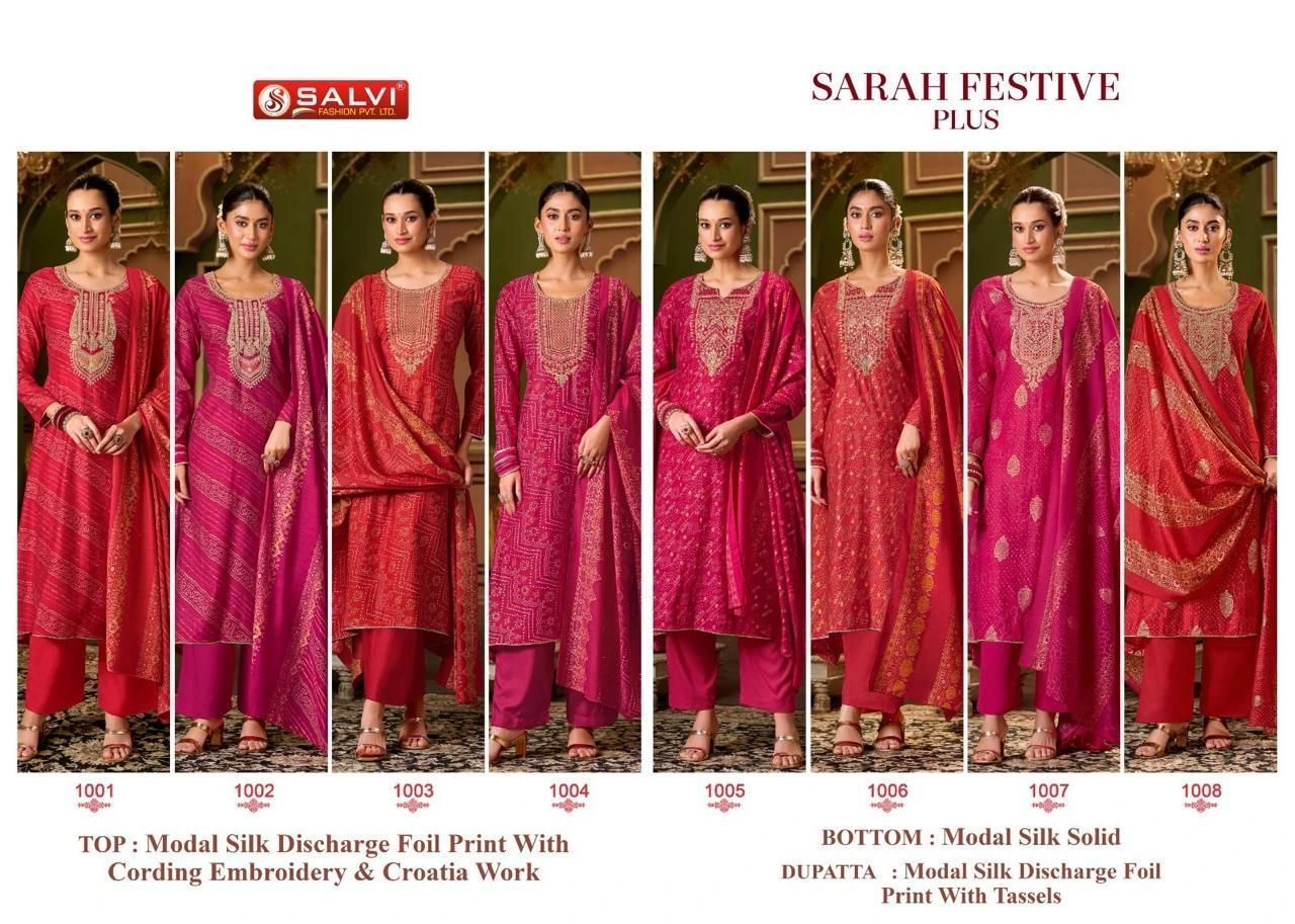 SARAH FESTIVE PLUS(Rs.1000 per piece: total 8 piece) 12