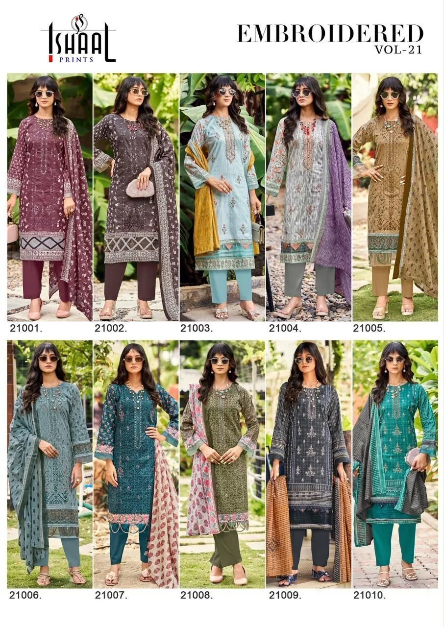 Ishaal-Embroidered Vol-21(Rs.595 per piece: total 10 piece) 11