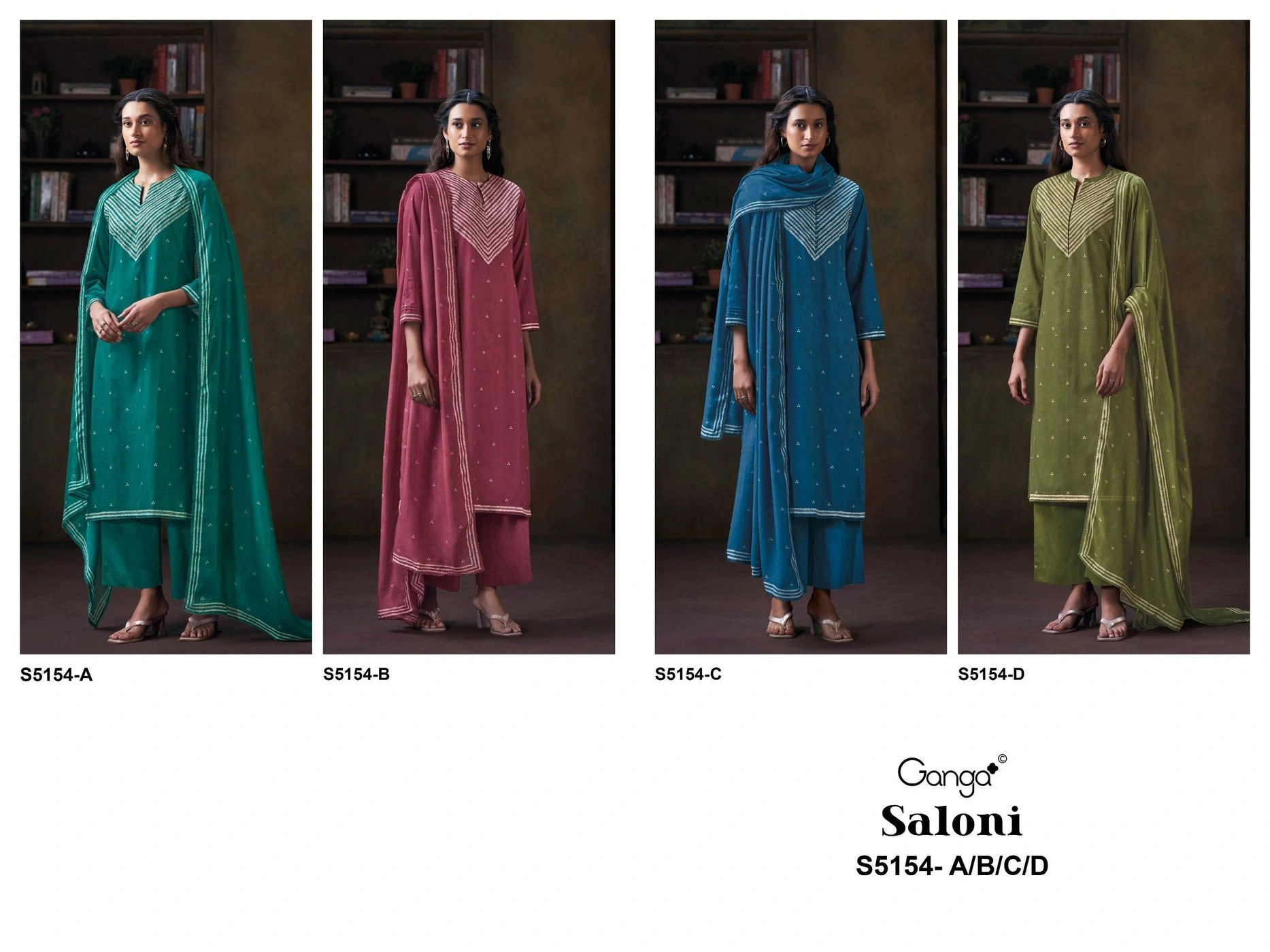 Ganga-Saloni
S5154(Rs.1930 per piece: total 4 piece) 10