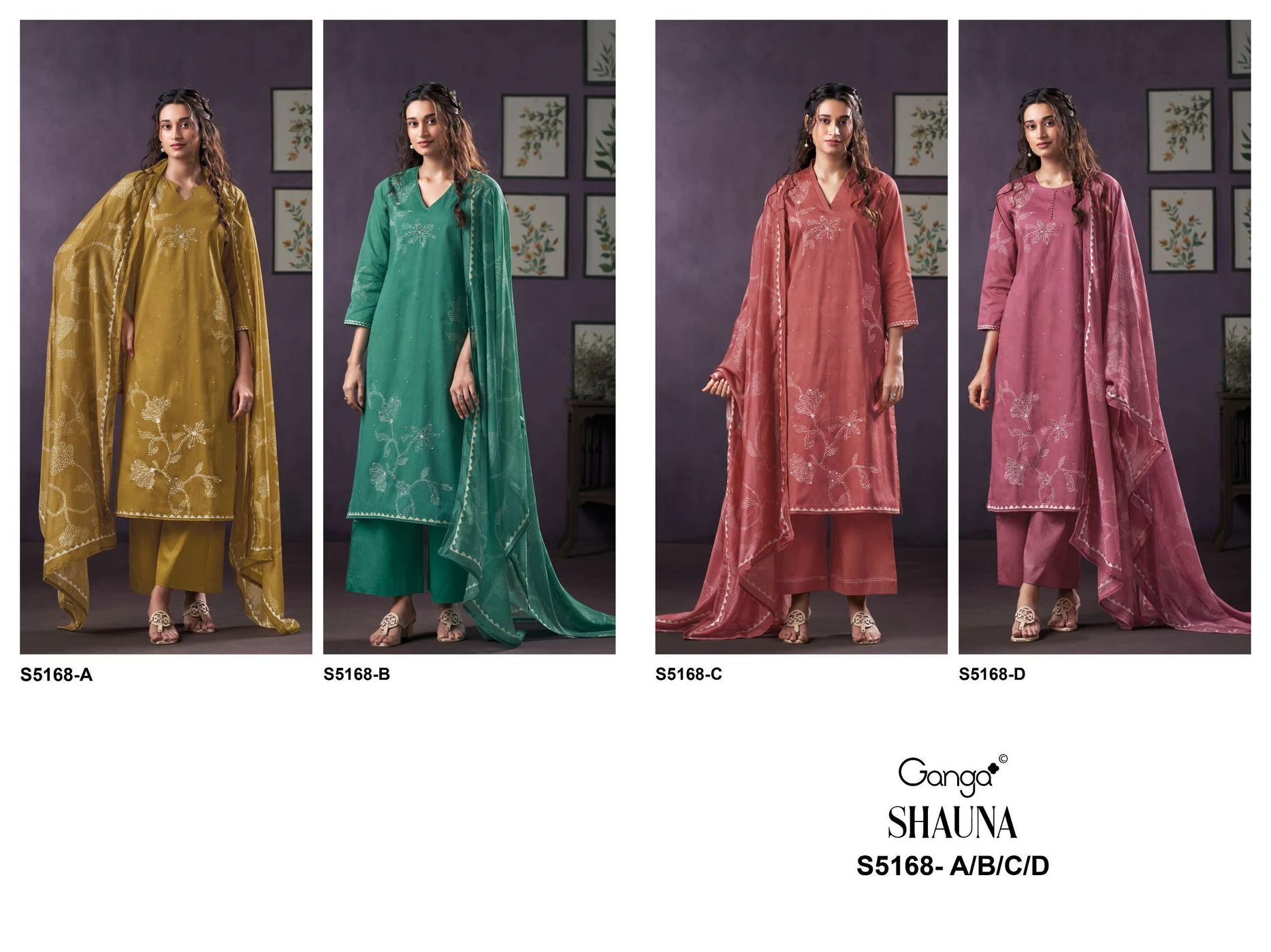 Ganga-SHAUNA
S5168(Rs.1930 per piece: total 4 piece) 10