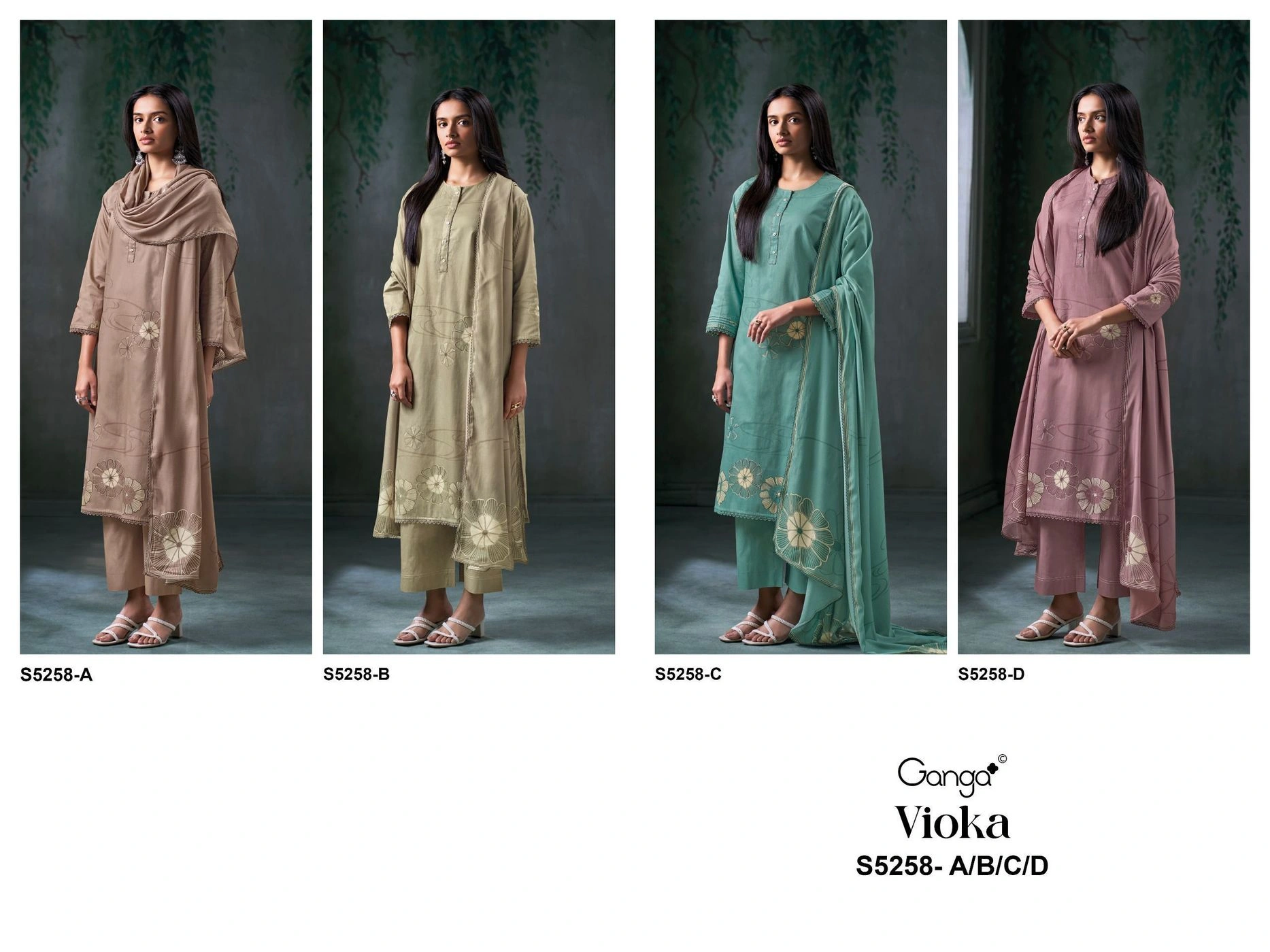 Ganga-Vioka
S5258(Rs.1855 per piece: total 4 piece) 9