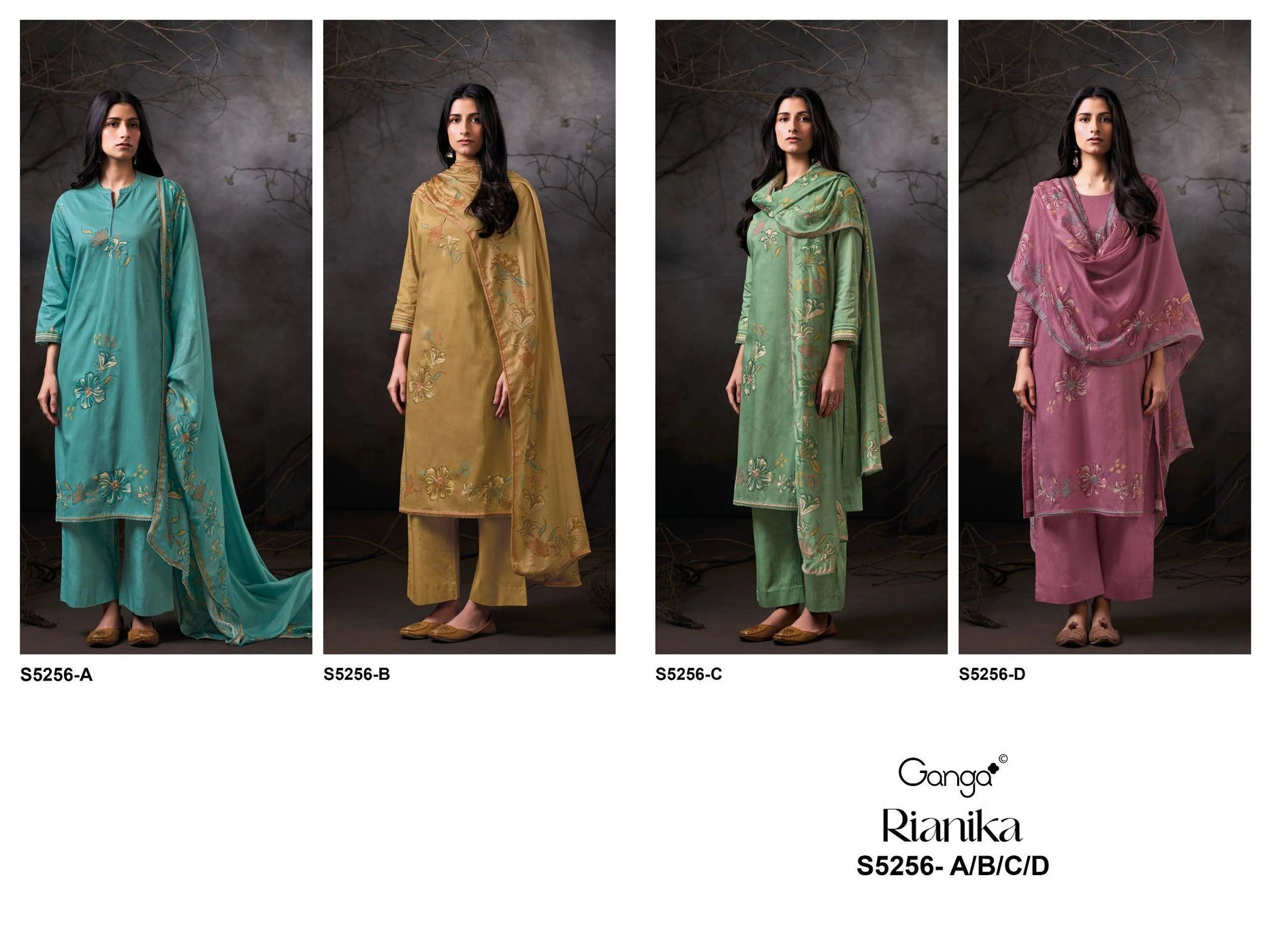 Ganga-Rianika
S5256(Rs.1930 per piece: total 4 piece) 9