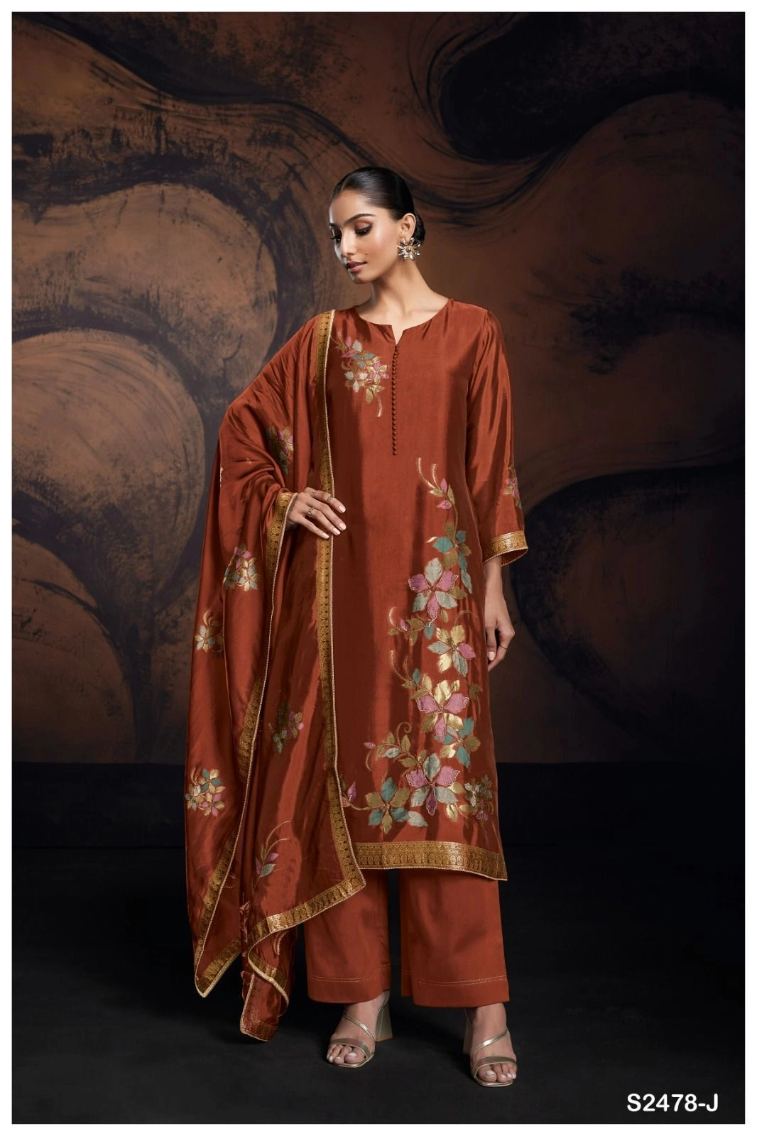 Ganga-Evania
S2478(Rs.2165 per piece: total 8 piece) 11