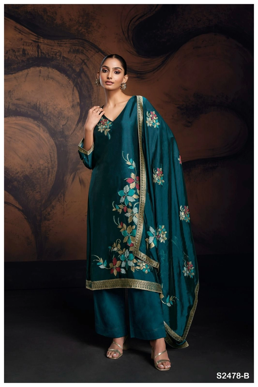 Ganga-Evania
S2478(Rs.2165 per piece: total 8 piece) 15