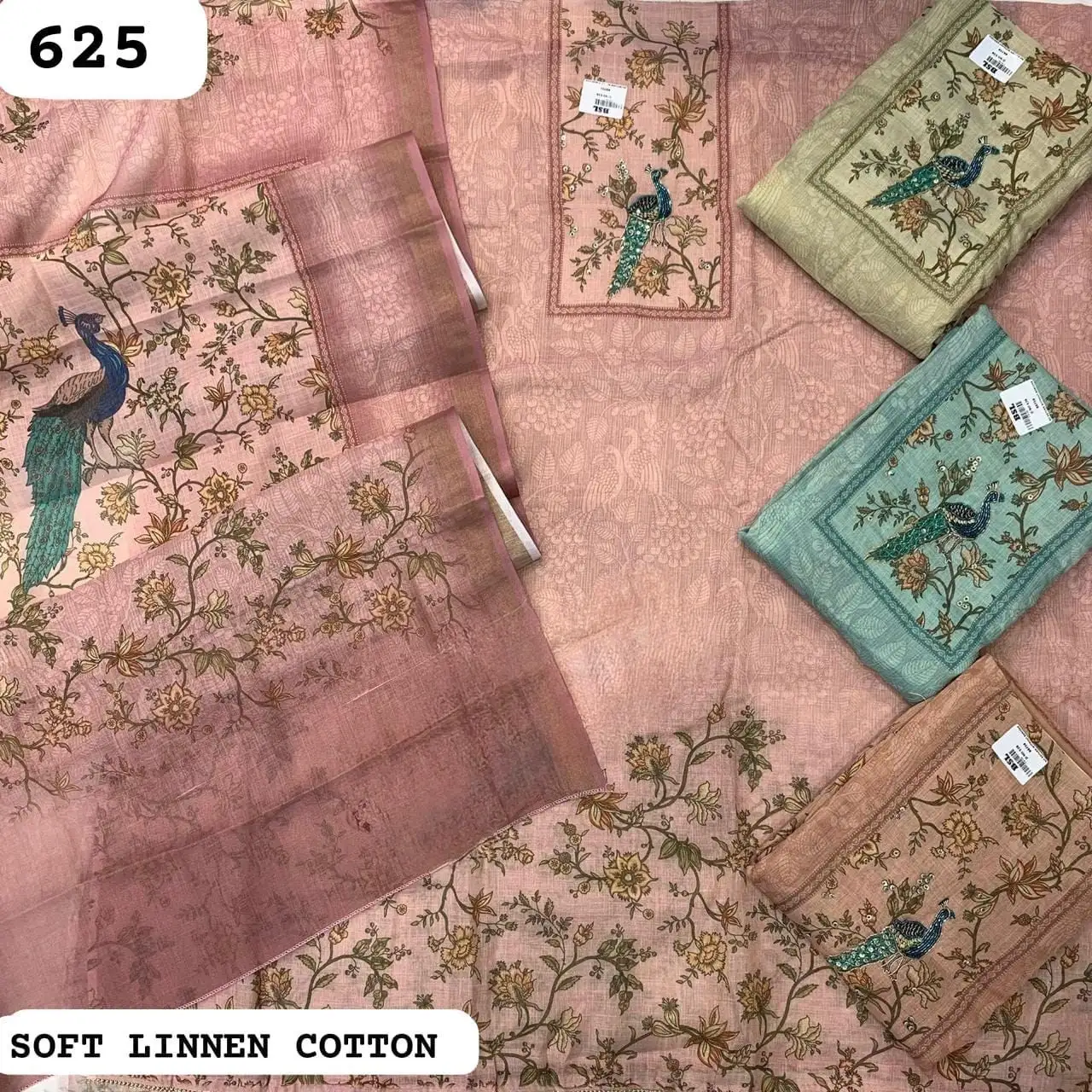 SOFT LINNEN COTTON(Rs.625 per piece: total 4 piece)