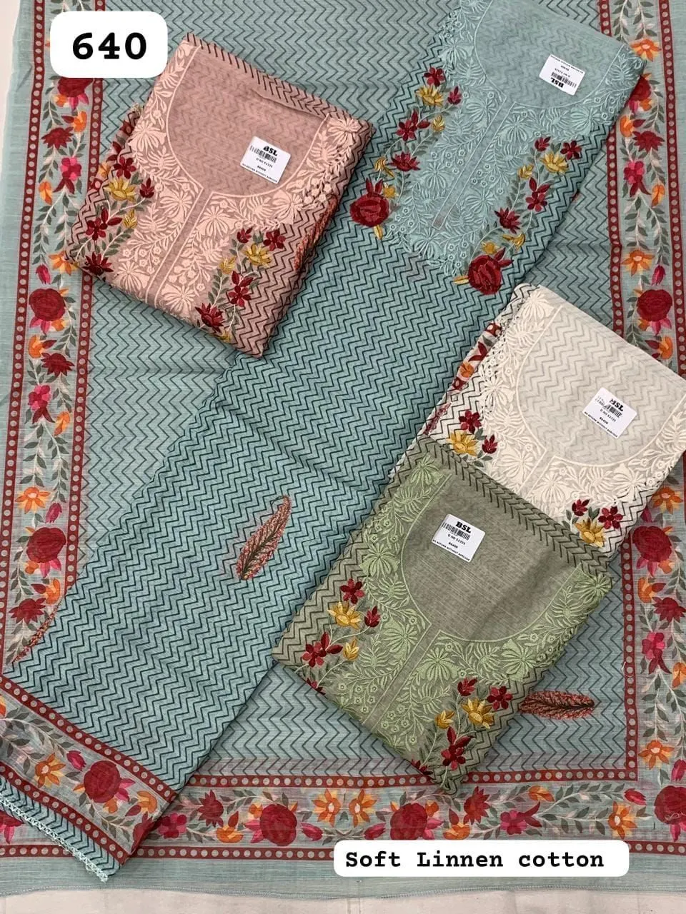 Soft Linnen cotton(Rs.640 per piece: total 4 piece)